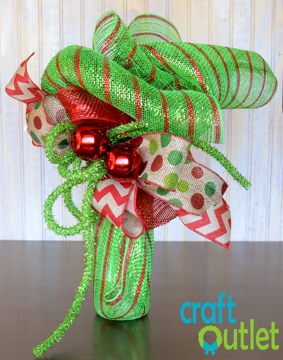 Deco Mesh Wine Gift Wrap