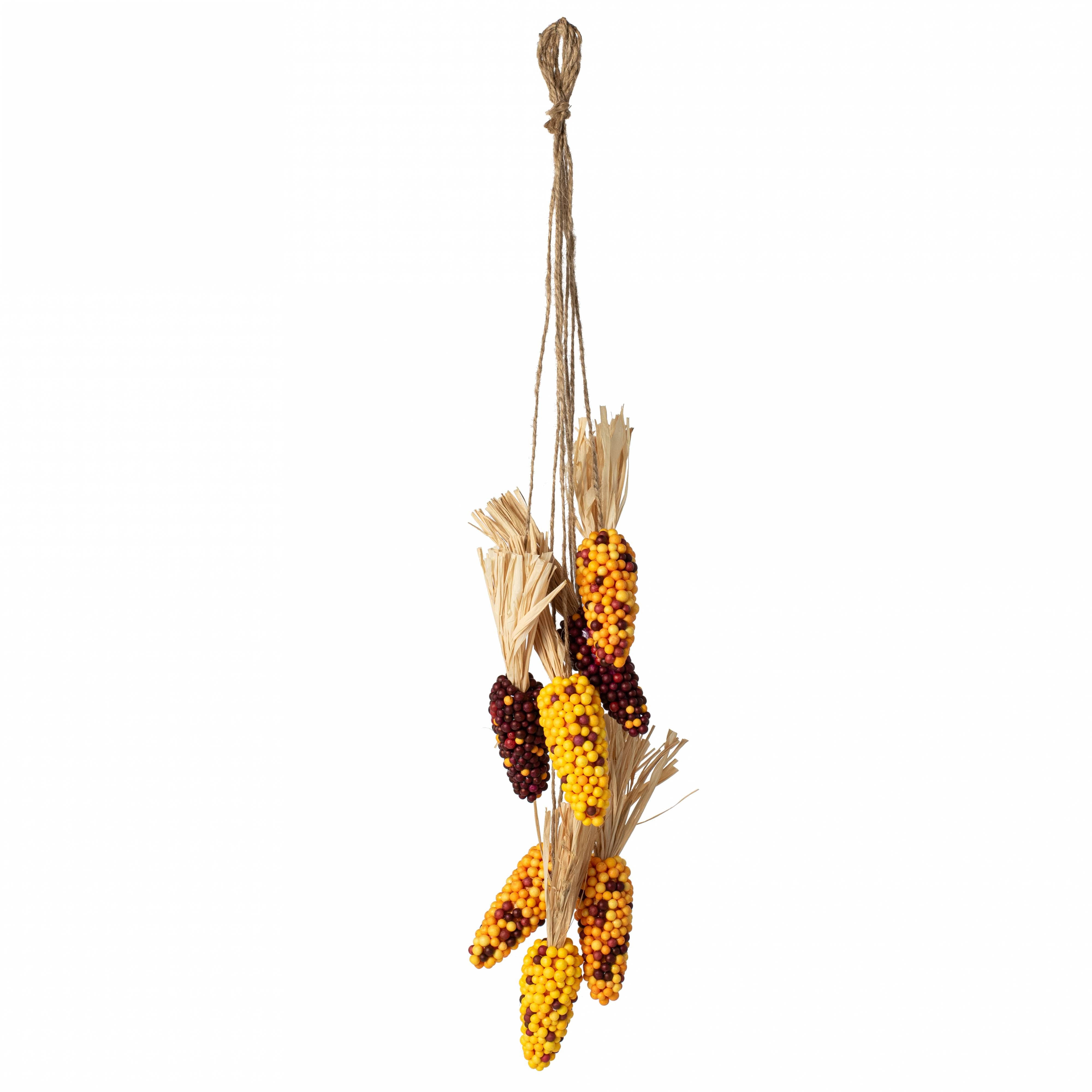 21" Hanging Artificial Corn Cluster