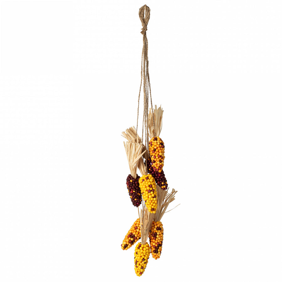 21" Hanging Artificial Corn Cluster