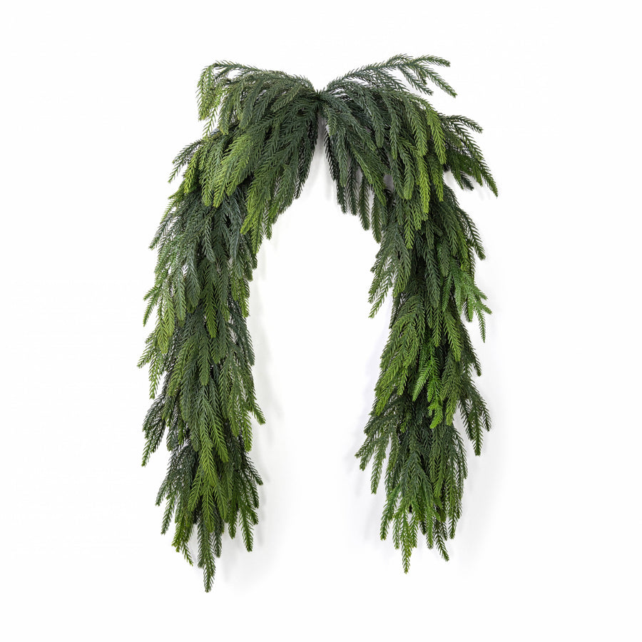 6' Willow Pine Mantel Swag Garland