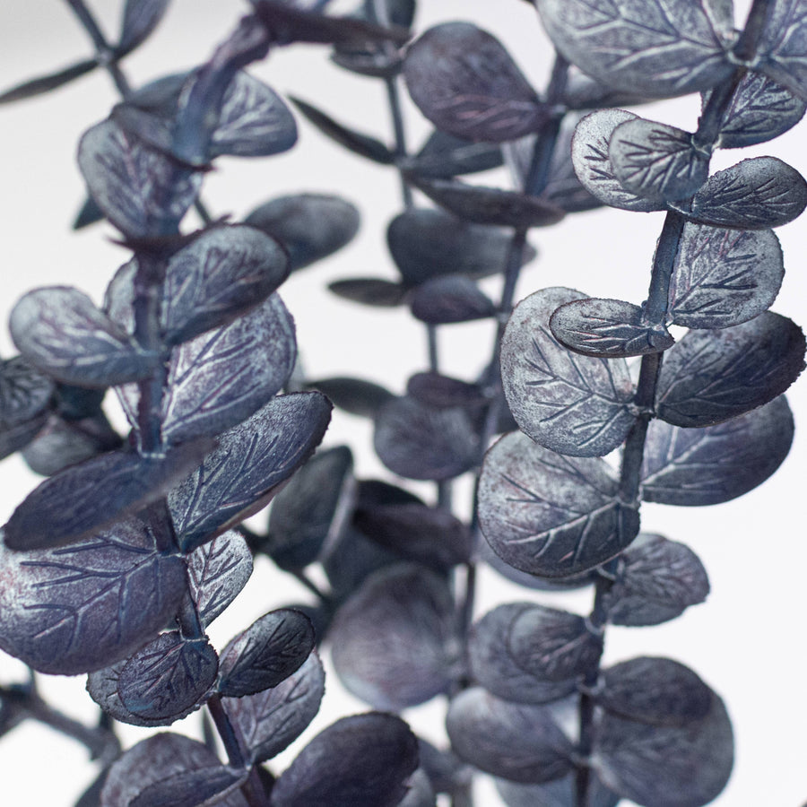 32" Eucalyptus Spray: Matte Metallic Navy Blue
