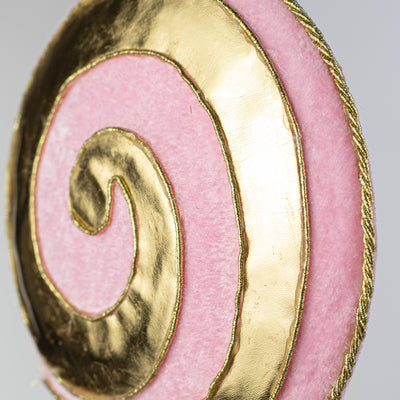 20" Golden Metallic Lollipop Pick: Soft Pink