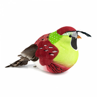 6.5" Feather Partridge Clip Ornament