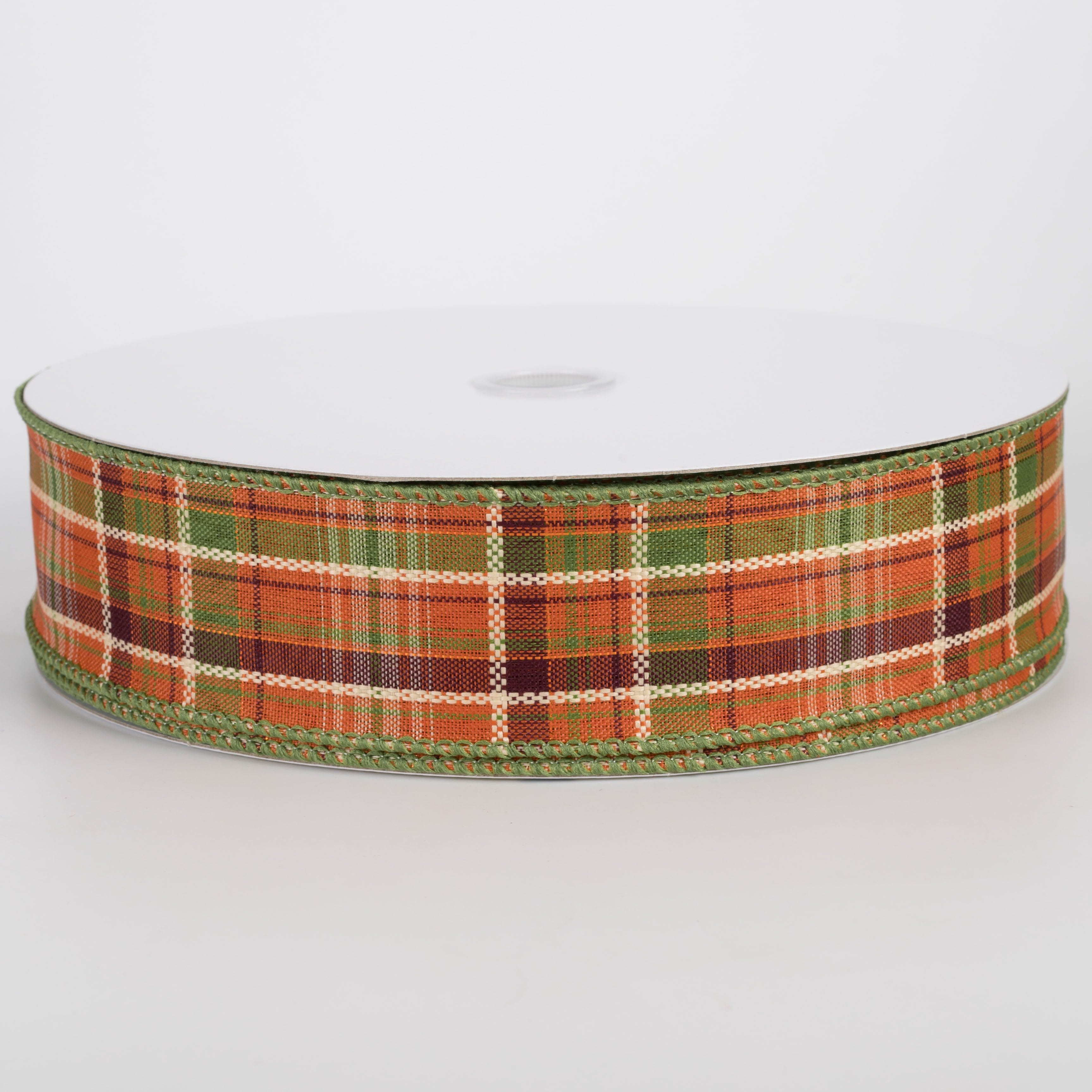 1.5" Homespun Laurel Plaid Ribbon: Fall (50 Yards) Item Number: 861-09-602