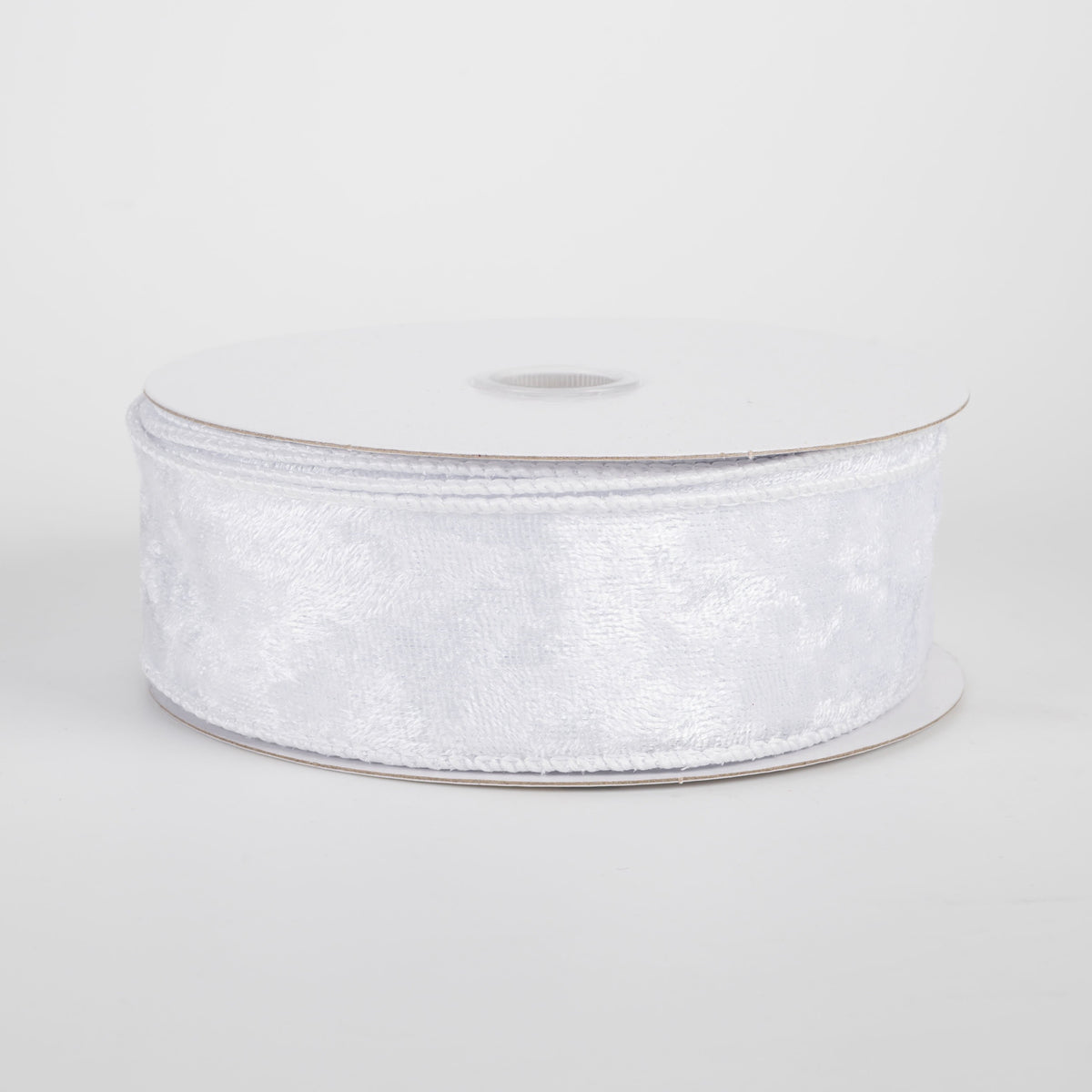 1.5" Lush Velvet Ribbon: White (10 Yards) Item Number: 72430-09-01