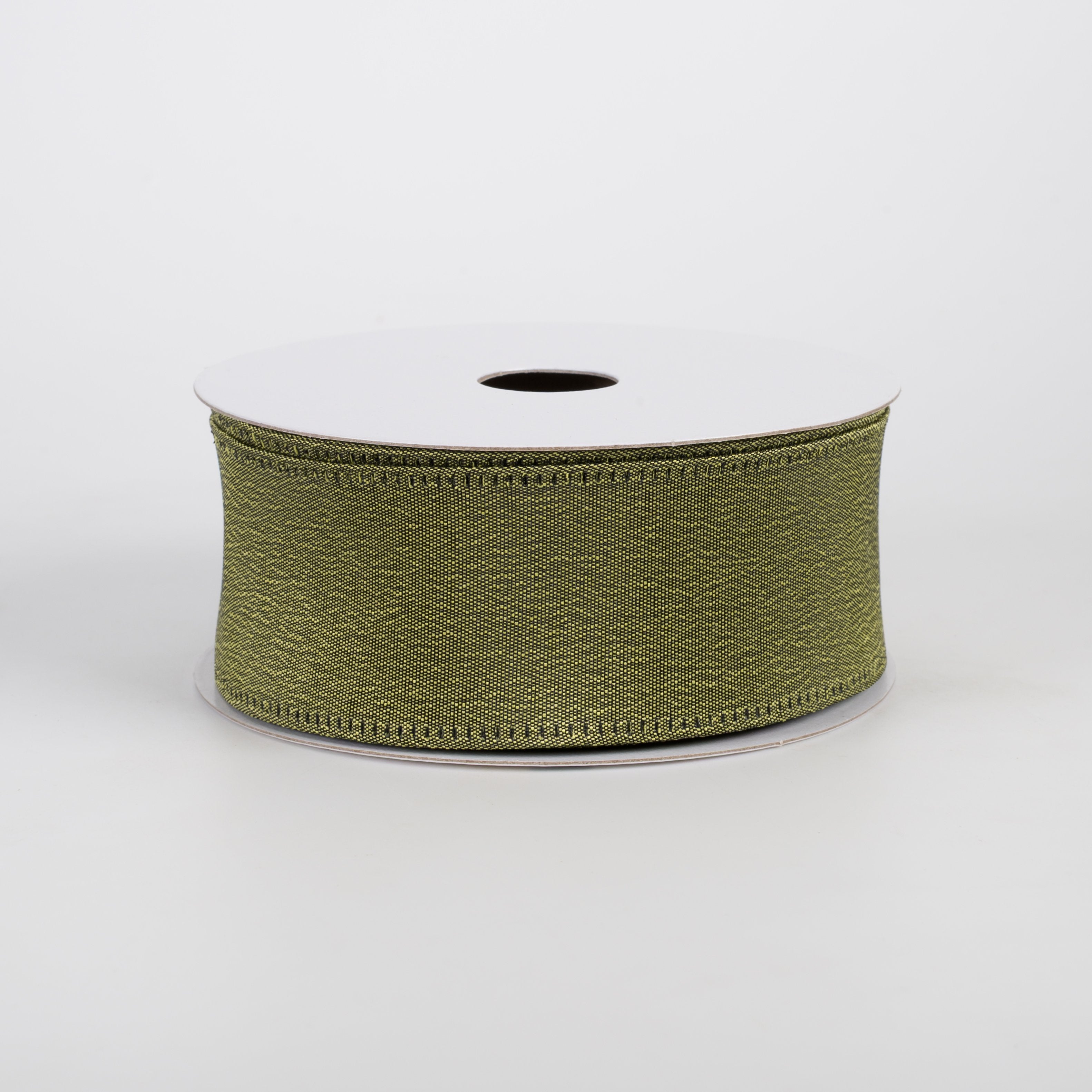 1.5" Metallic Satin Ribbon: Moss Green (10 Yards) Item Number: 65626-09-08