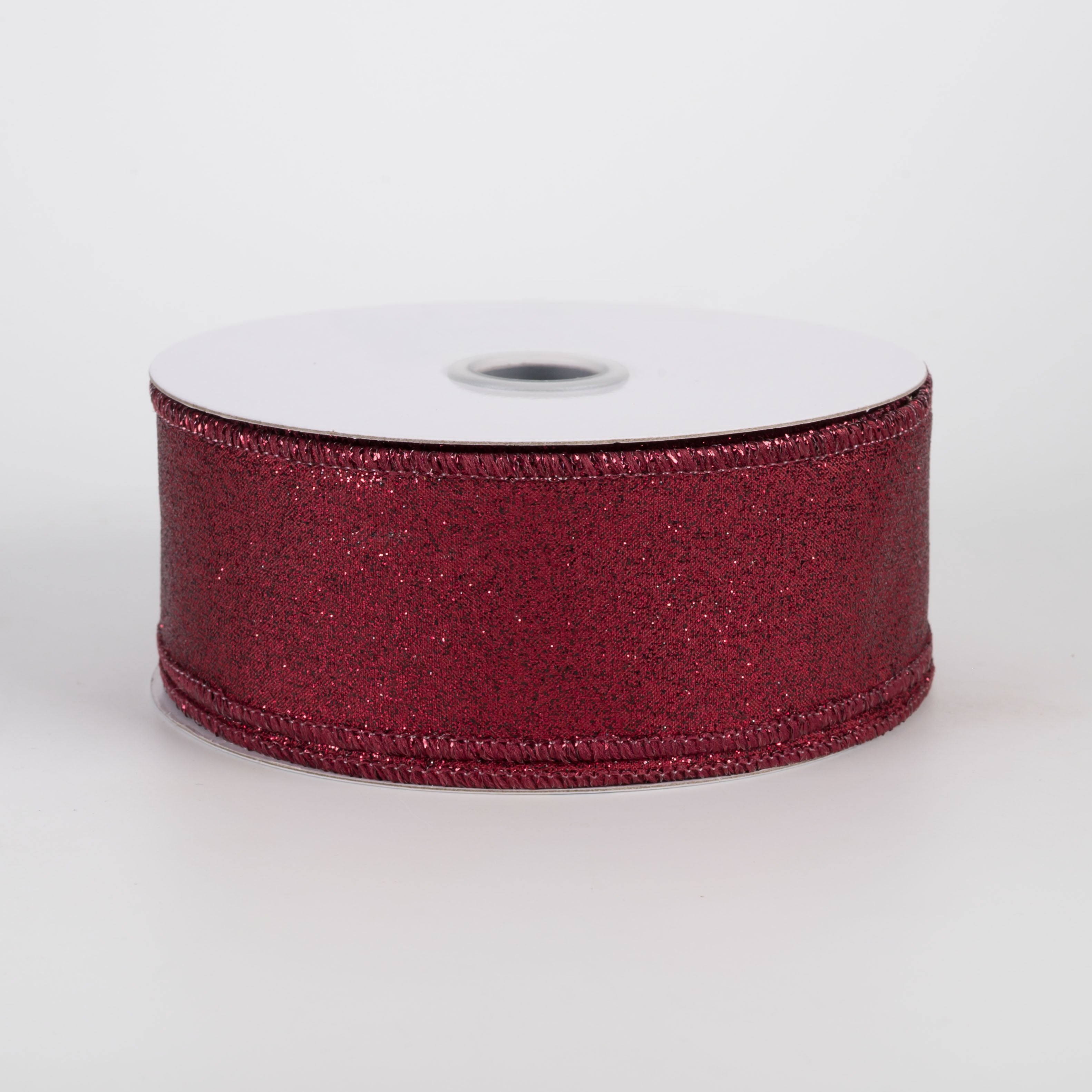 1.5" Shimmer Glitter Ribbon: Cranberry Red (10 Yards) Item Number: RGC1596Y6