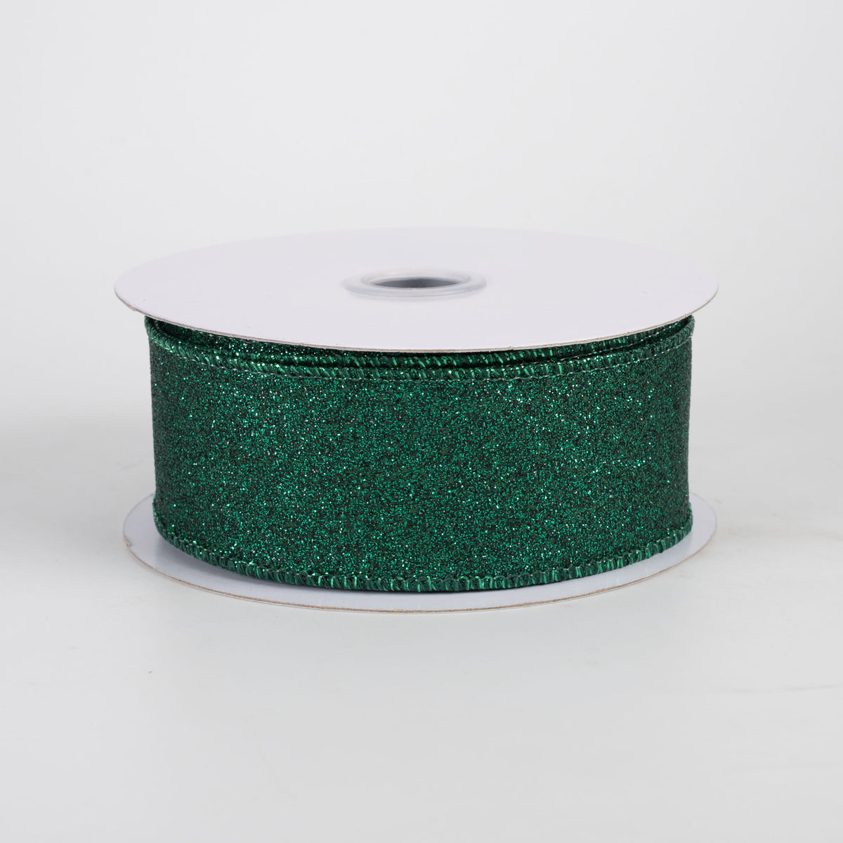 1.5" Shimmer Glitter Ribbon: Hunter Green (10 Yards) Item Number: RGC159612