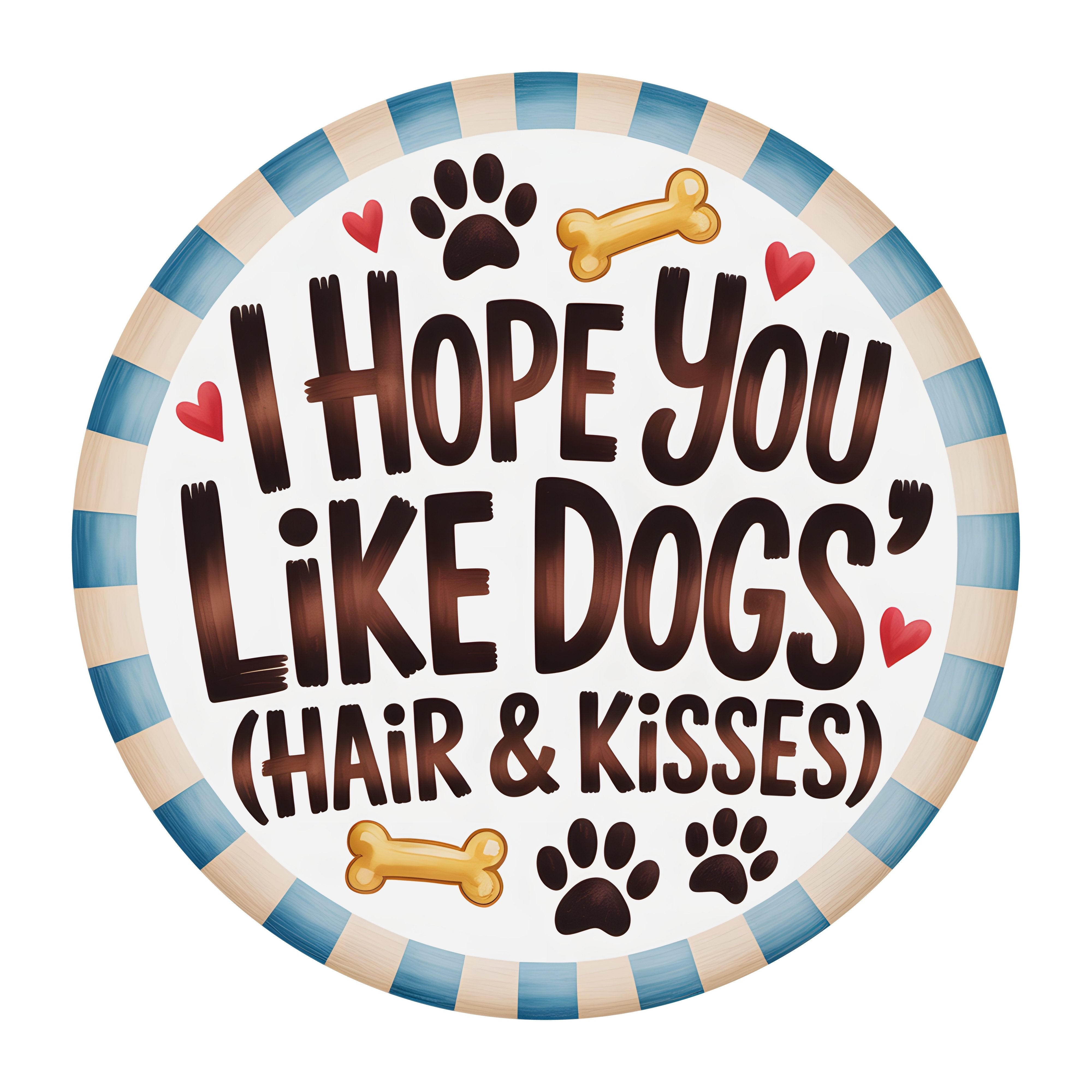 Targa In Legno "Dogs Welcome People Tolerated" Fatta A Mano | Simpatica Scritta Per Amanti Dei Cani | Decorazione Rettangolare 20x10 Cm Per Casa E Cucina