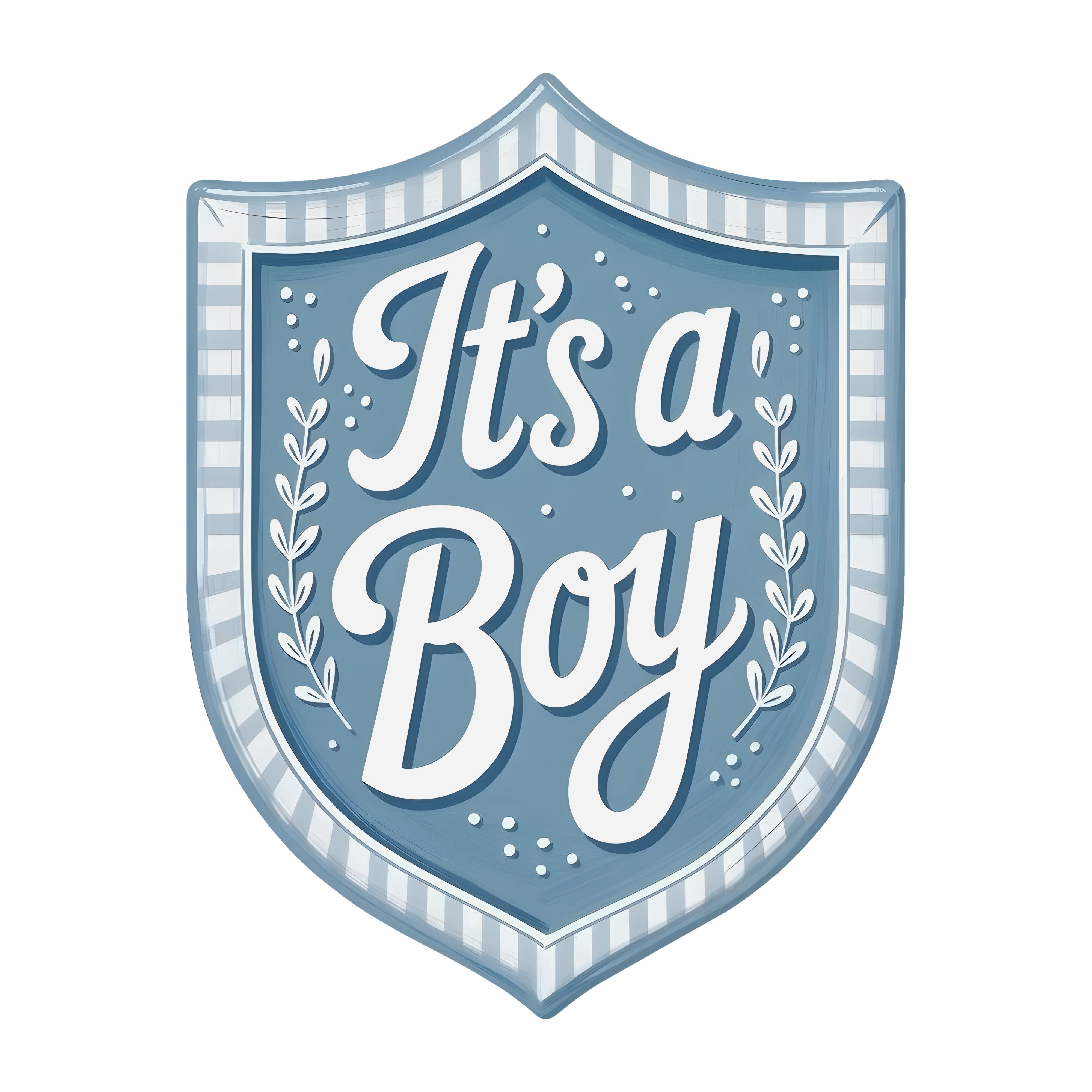 10.5" Shield Waterproof Sign: It's a Boy Baby Announcement Item Number: CD1300NH-105