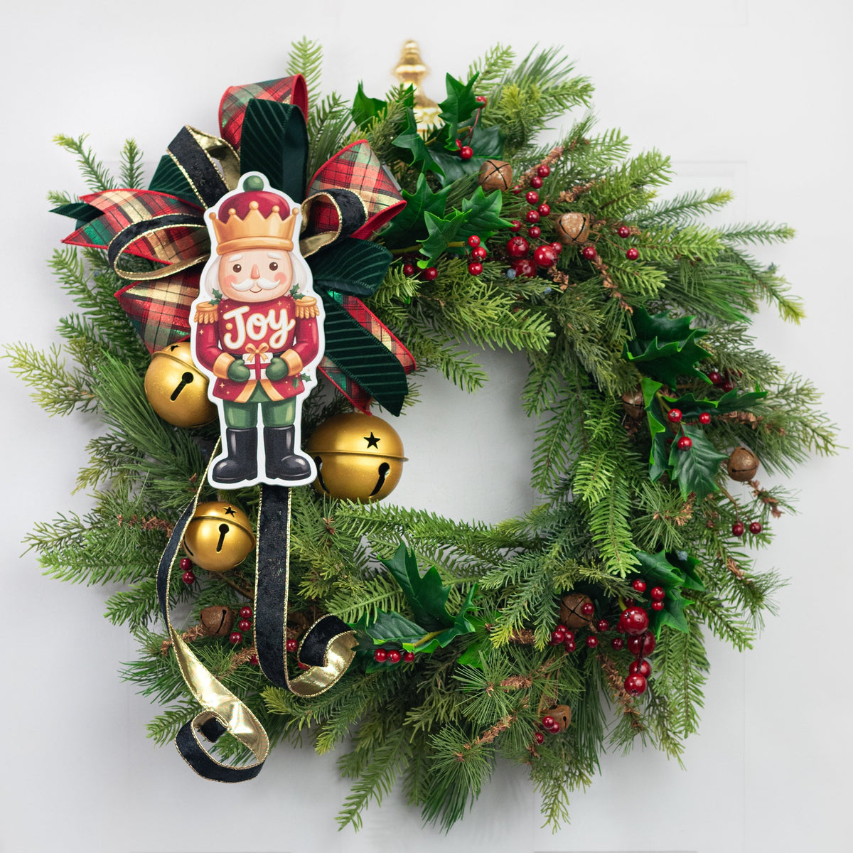10.5" Waterproof Accent Sign: Joy Nutcracker Soldier with Gift detail photo 3