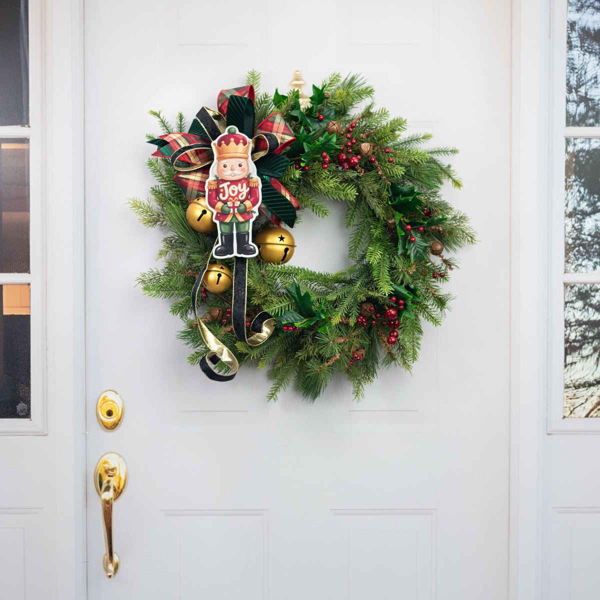 10.5" Waterproof Accent Sign: Joy Nutcracker Soldier with Gift detail photo 4
