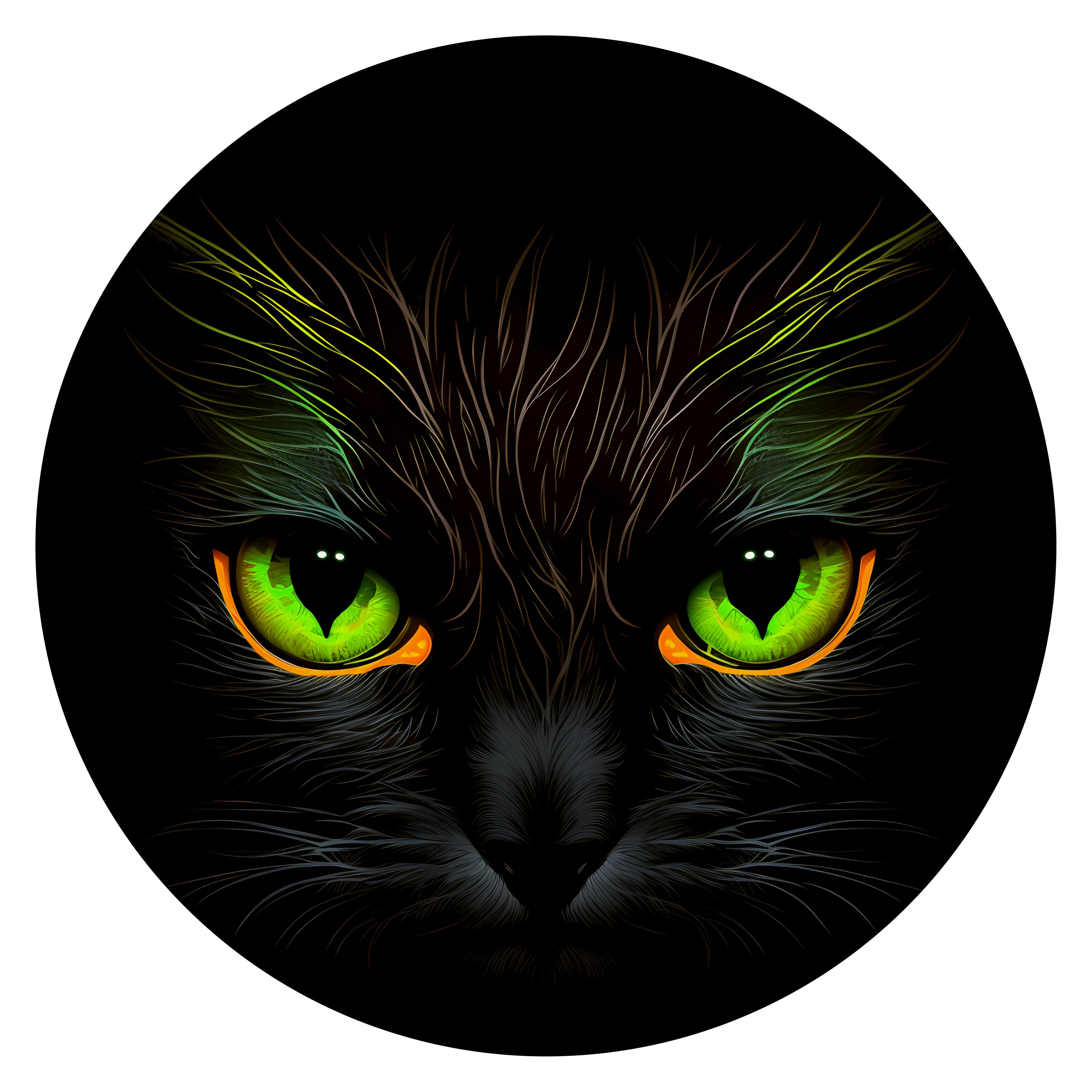 10.5" Waterproof Accent: Spooky Black Cat Item Number: CD1023NH-105