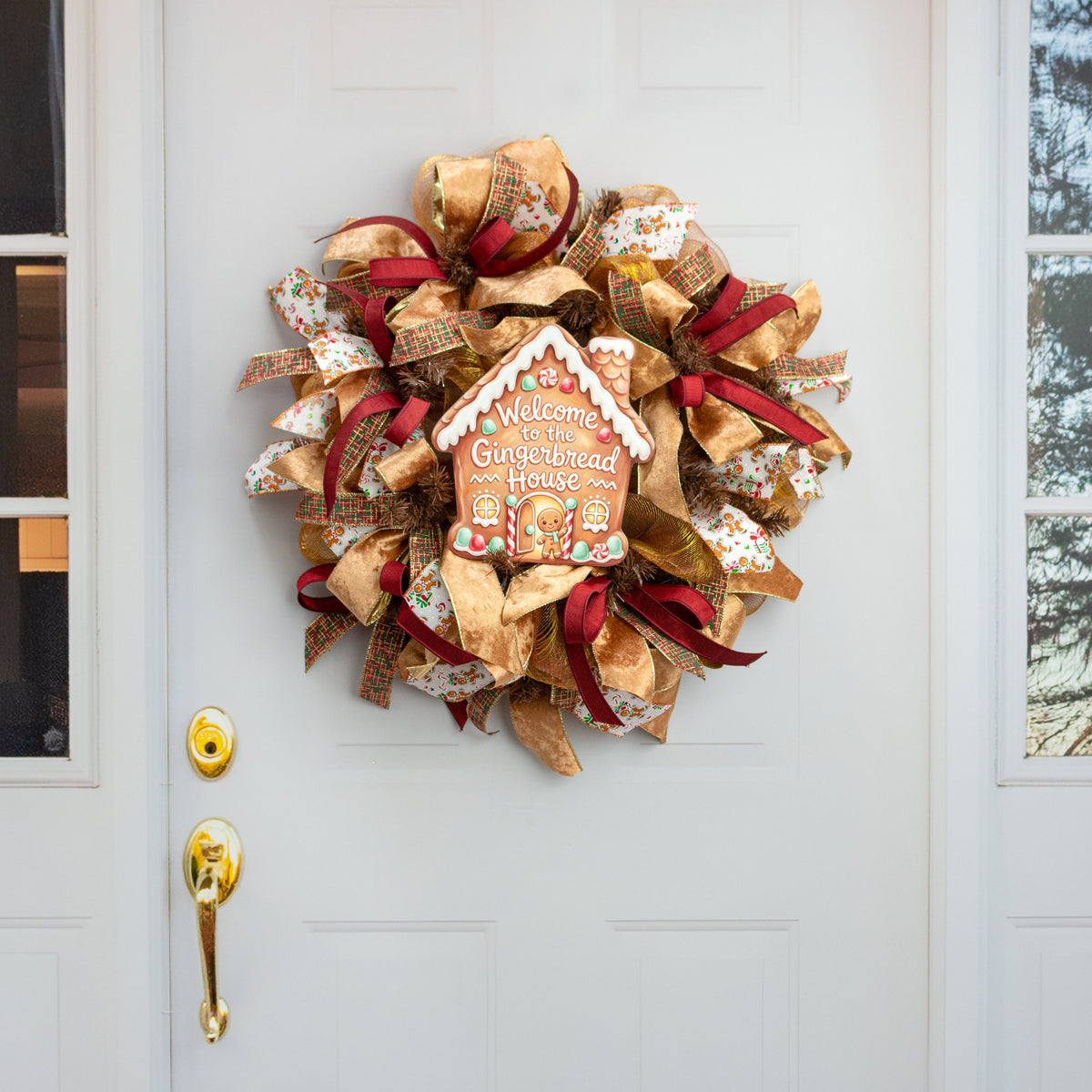 10.5" Waterproof Sign: Gingerbread House Welcome detail photo 4