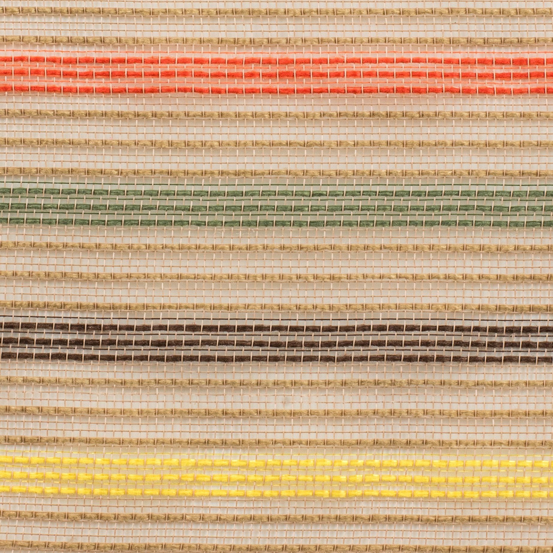 10" Fine Weave Faux Jute Stripe Mesh: Fall detail photo 3