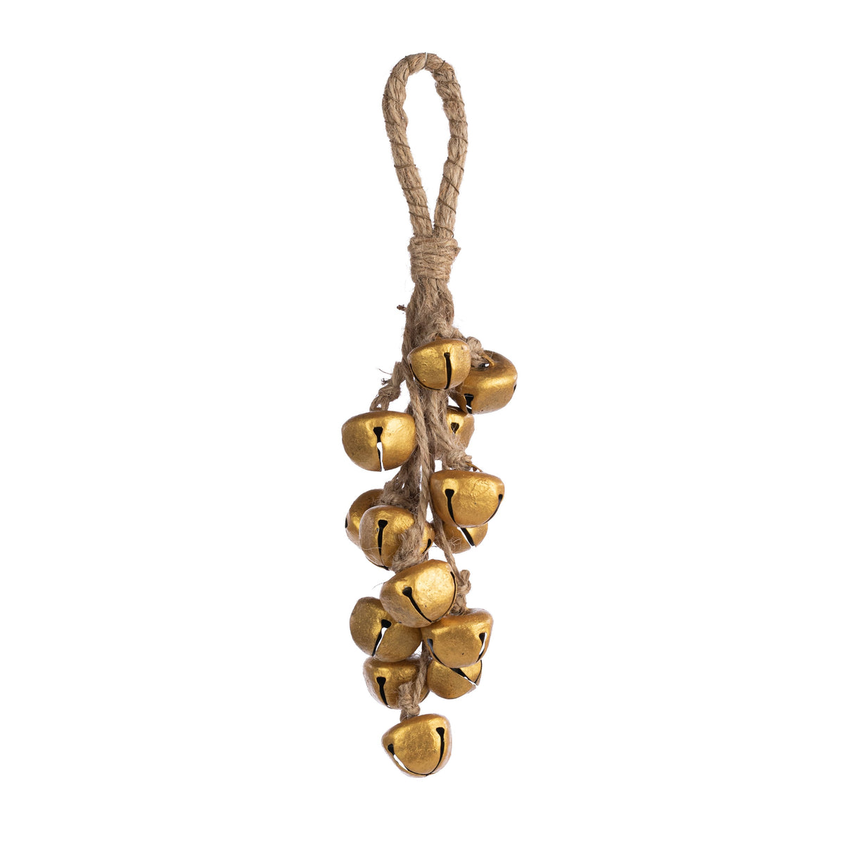 10" Hanging Jingle Bell Cluster Ornament: Antique Gold Item Number: XC443408