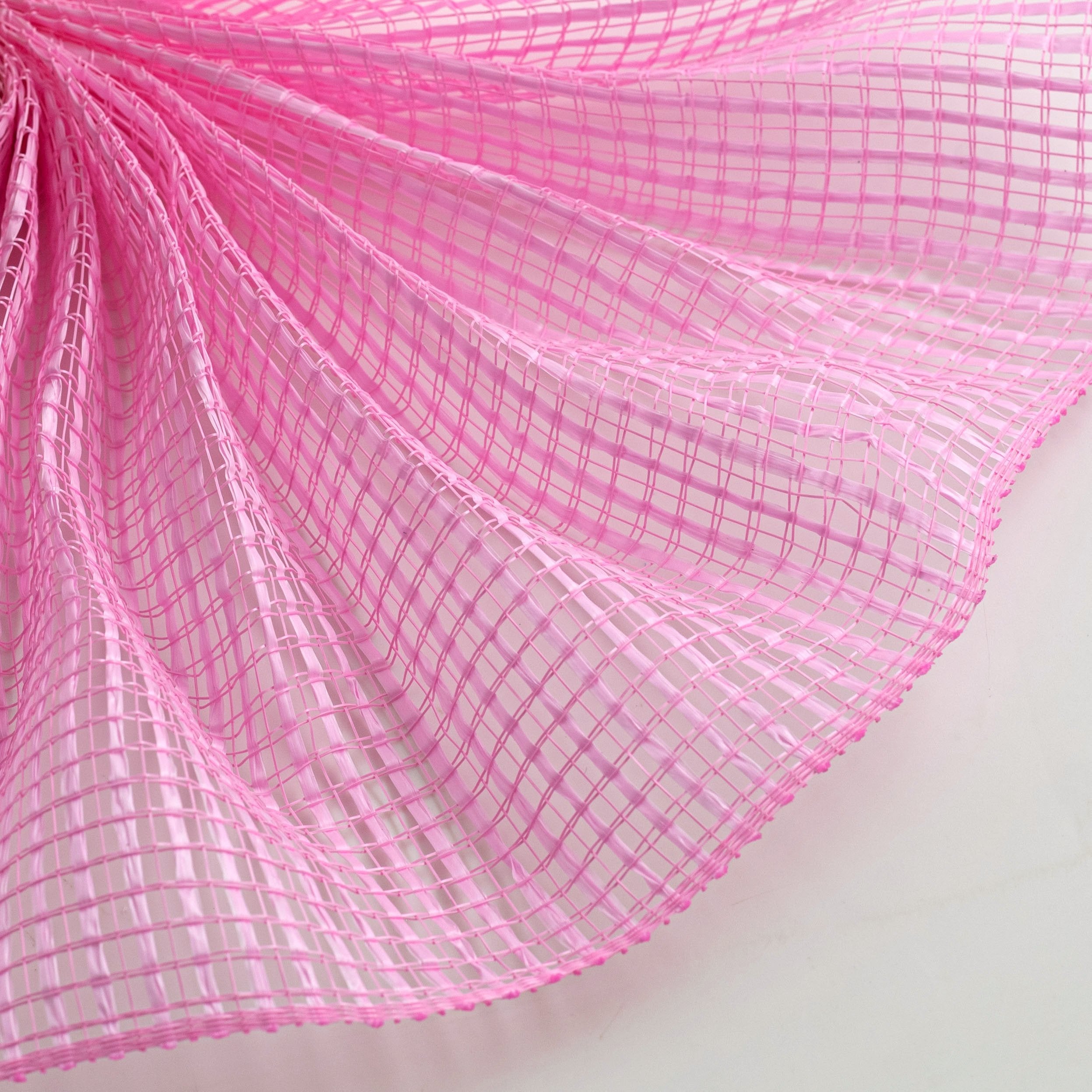 10" Horizontal Wide Strip Mesh: Pink Lifestyle Photo