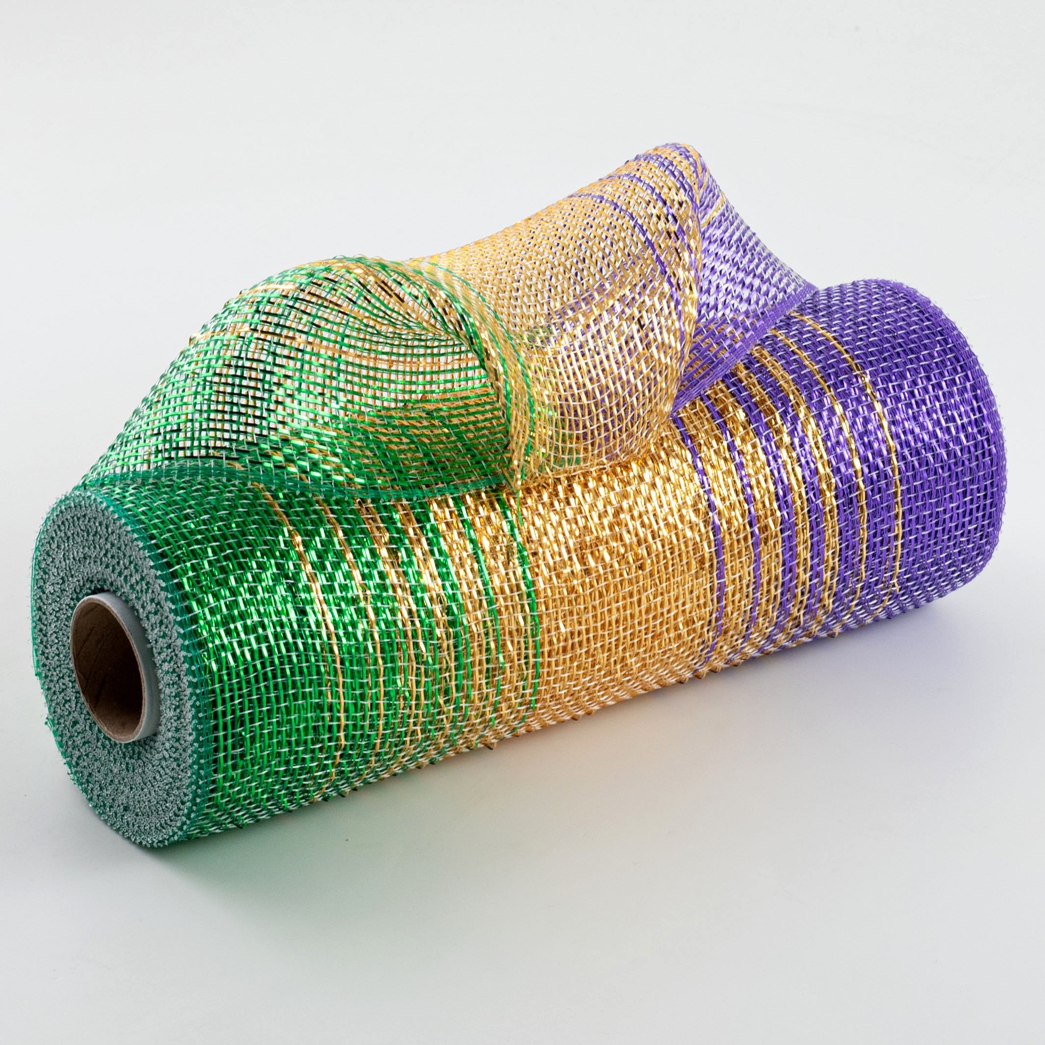 10" Metallic OmbrÃ© Mesh: Mardi Gras Item Number: RE861073