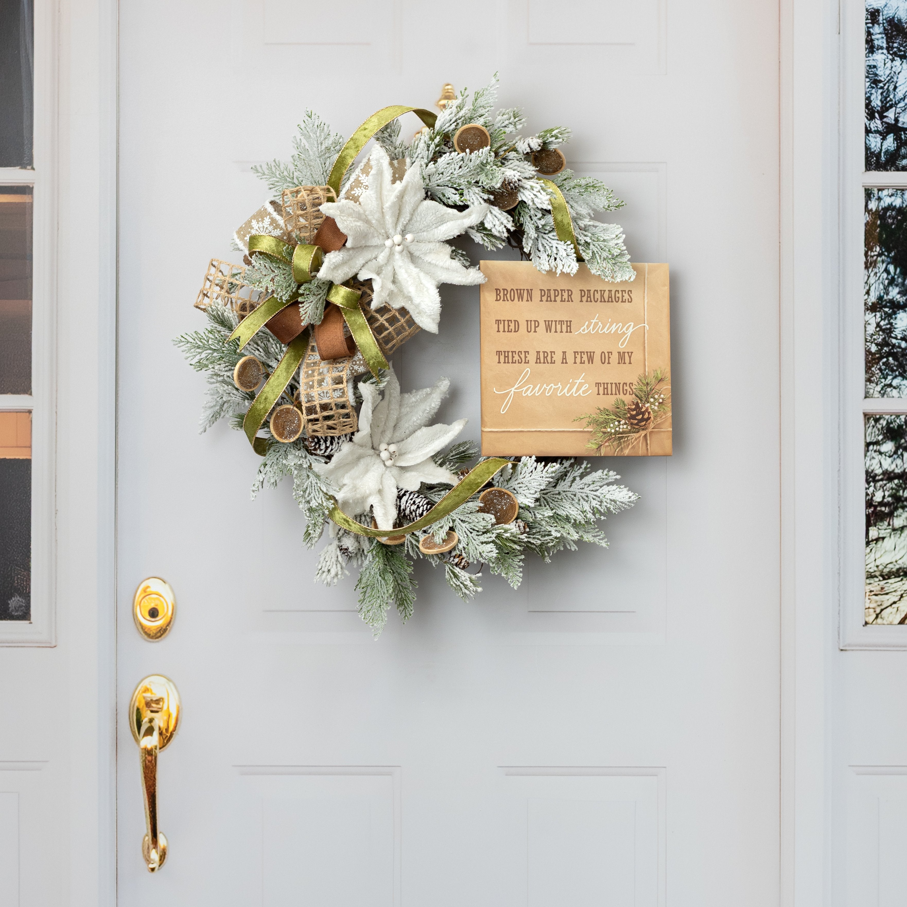 10" Square Wooden Sign: A Few of My Favorite Things detail photo 4