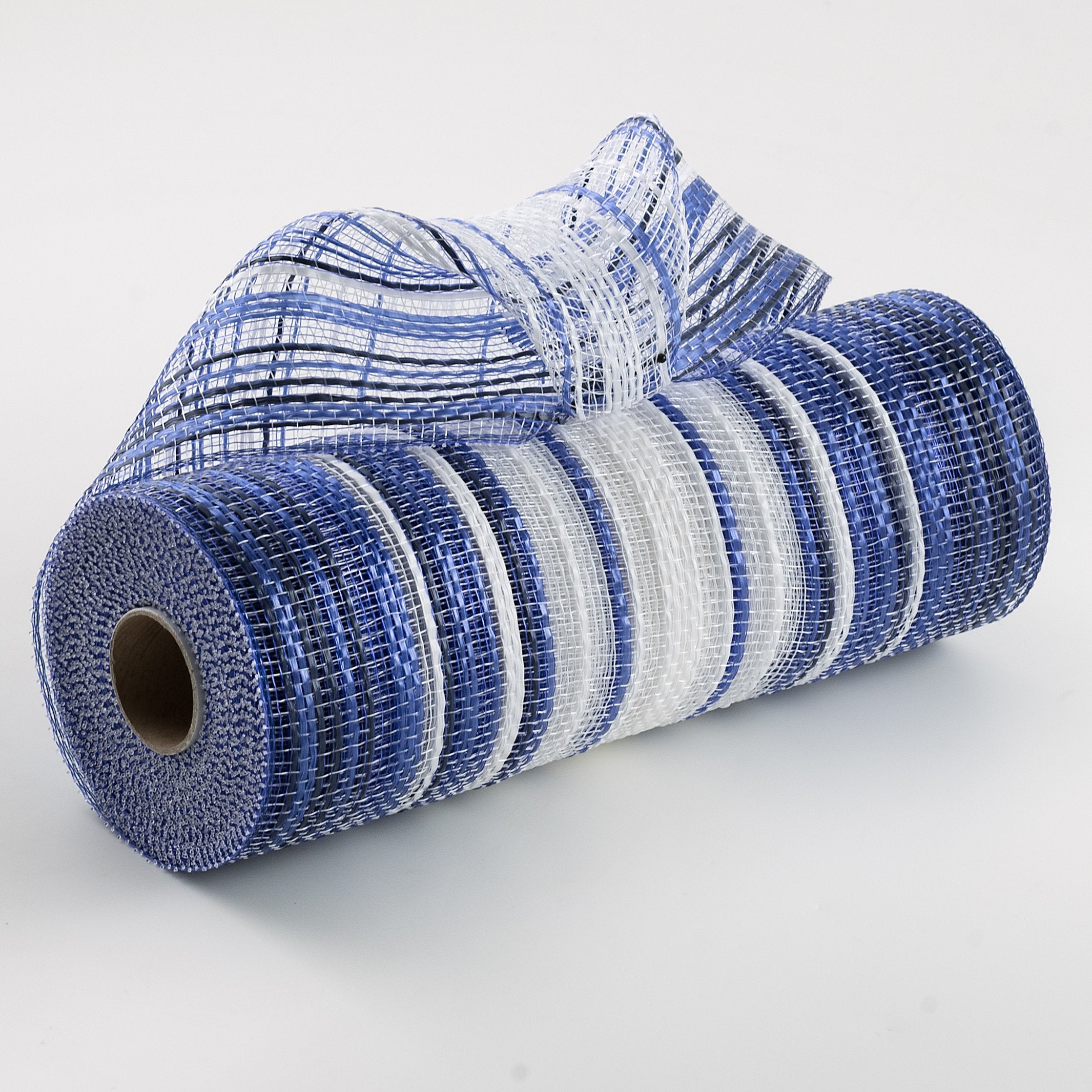10" Vertical Wide Strip OmbrÃ© Mesh: Blues & White Item Number: RE13862A