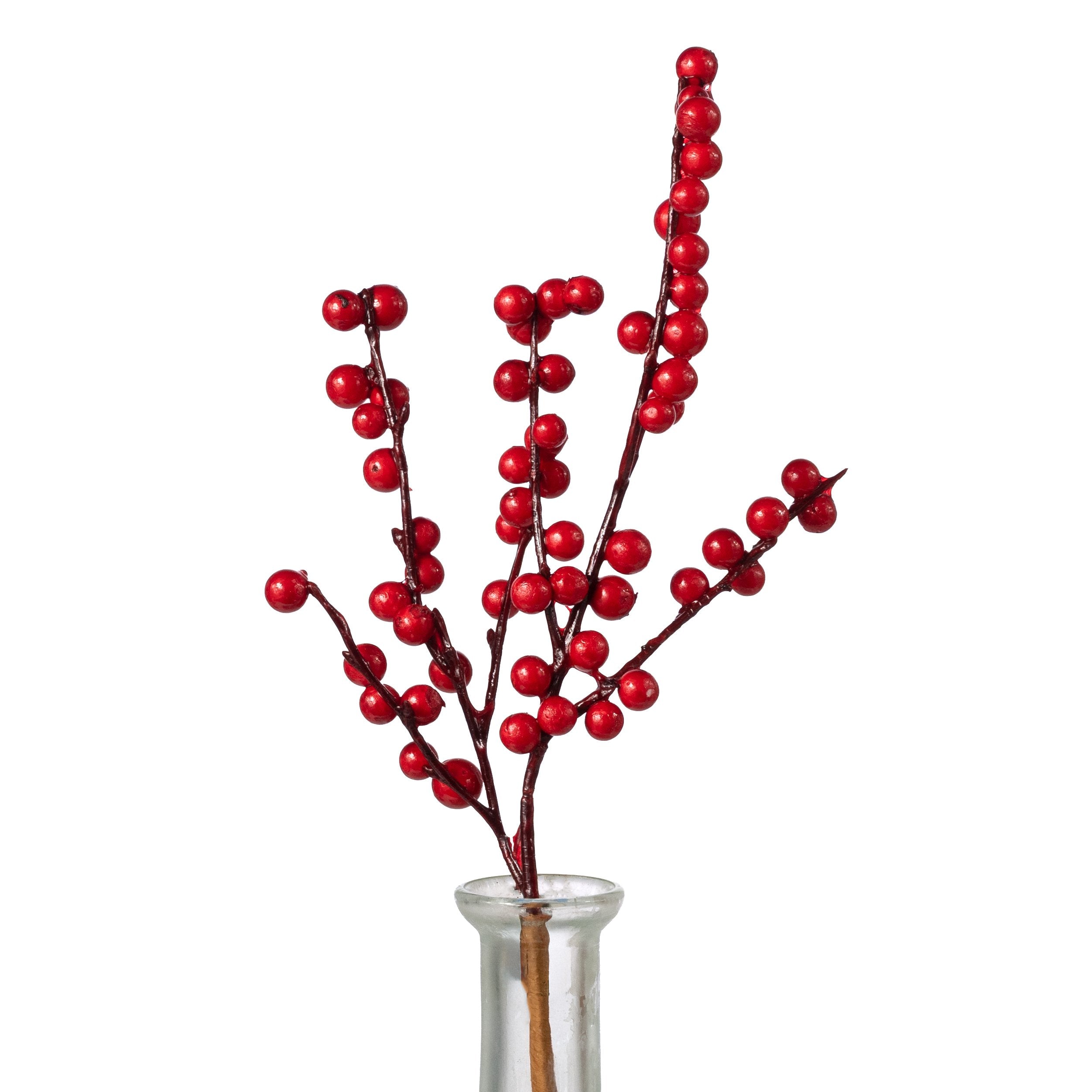 10" Waterproof Berry Clusters Twig Spray: Red Item Number: 86486RD