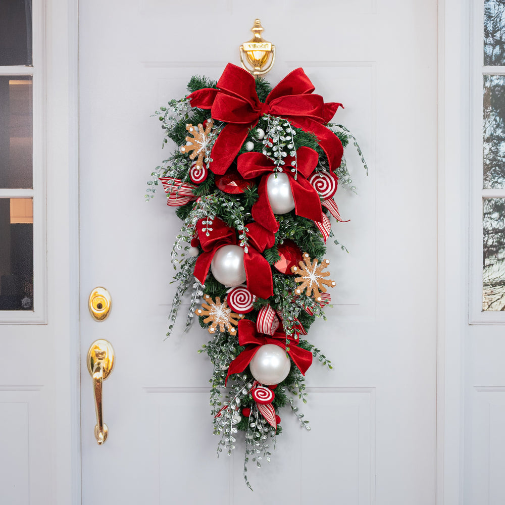 100mm Pearlized Ball Ornament: White detail photo 4
