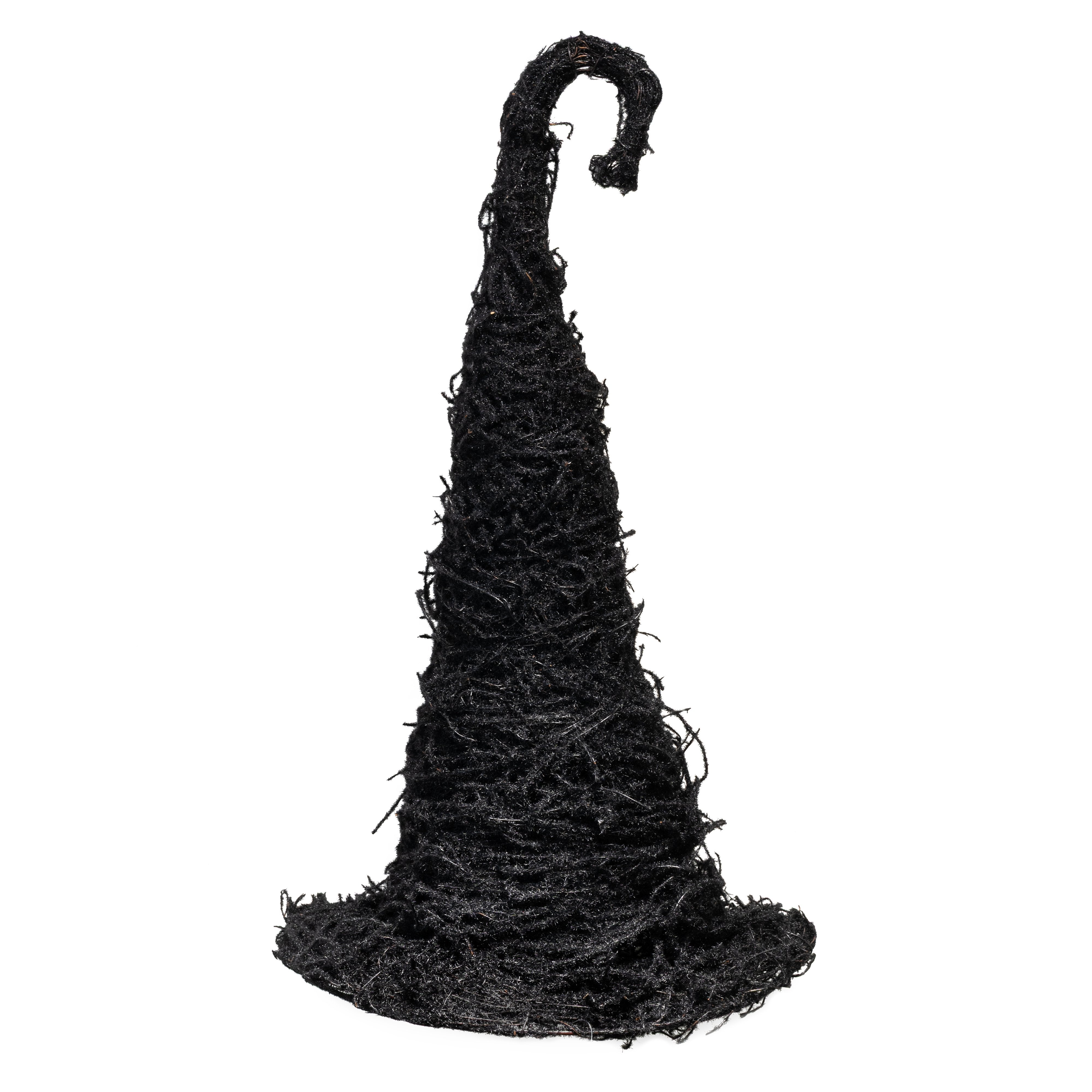 11" x 18" Half Witch Hat Door Hanger: Black Item Number: 57431BK