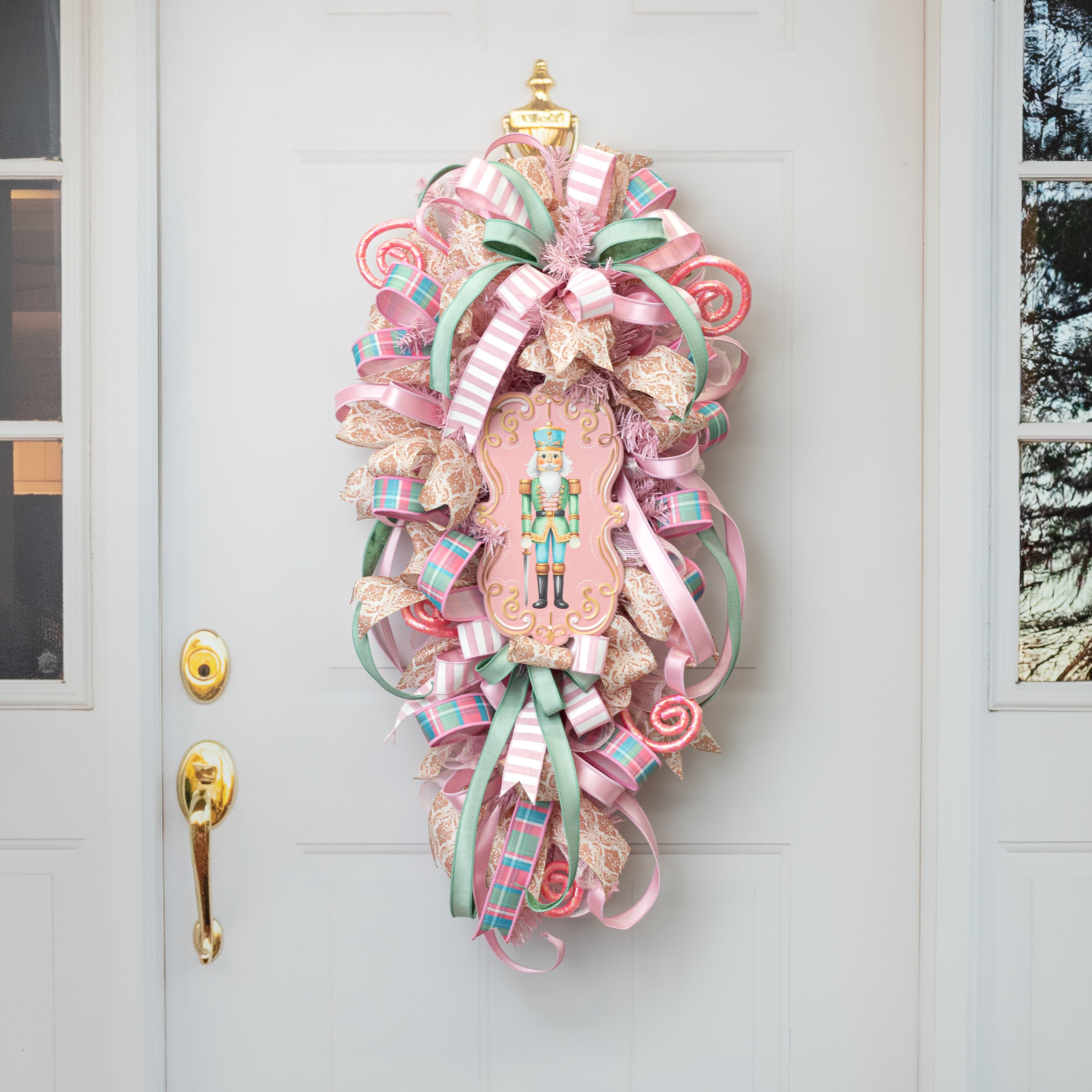 11.5" Metal Embossed Hanger: Pastel Nutcracker Lifestyle Photo