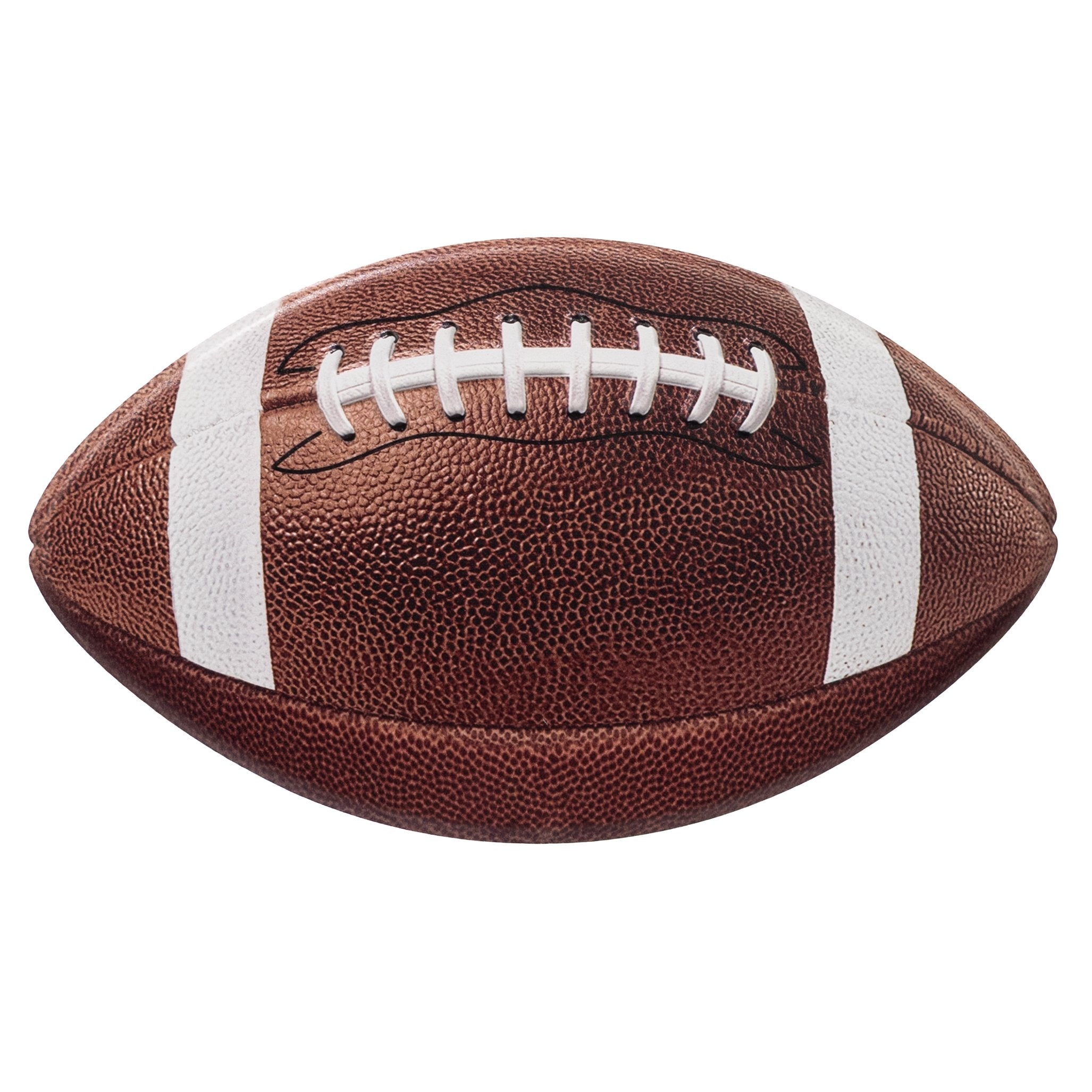 11" Embossed Metal Football Sign: Brown Item Number: MD188404