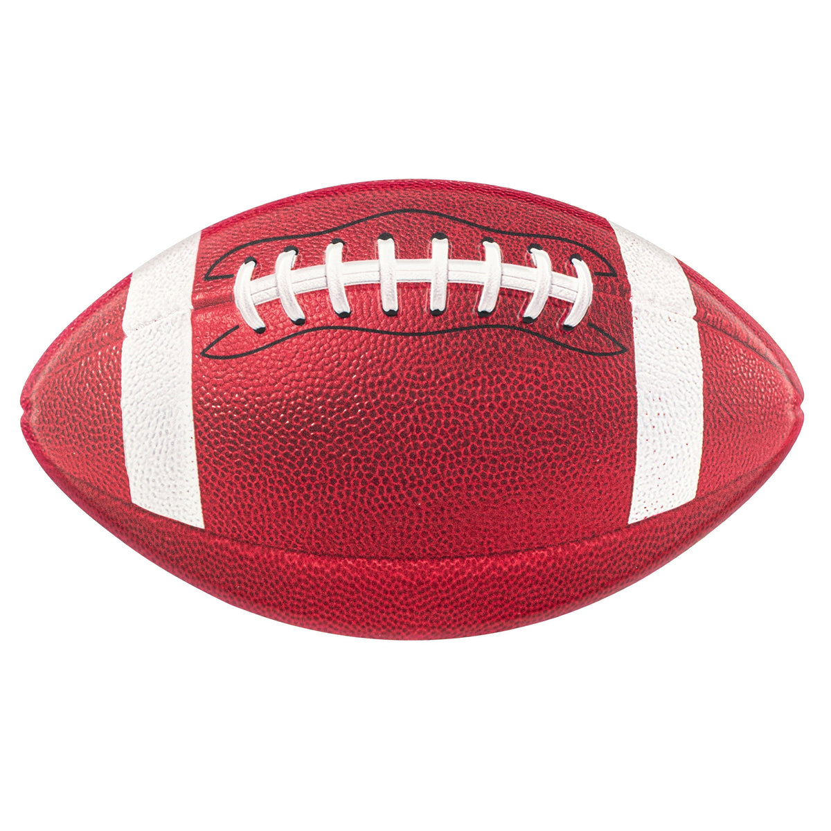 11" Embossed Metal Football Sign: Crimson & White Item Number: MD1884M8