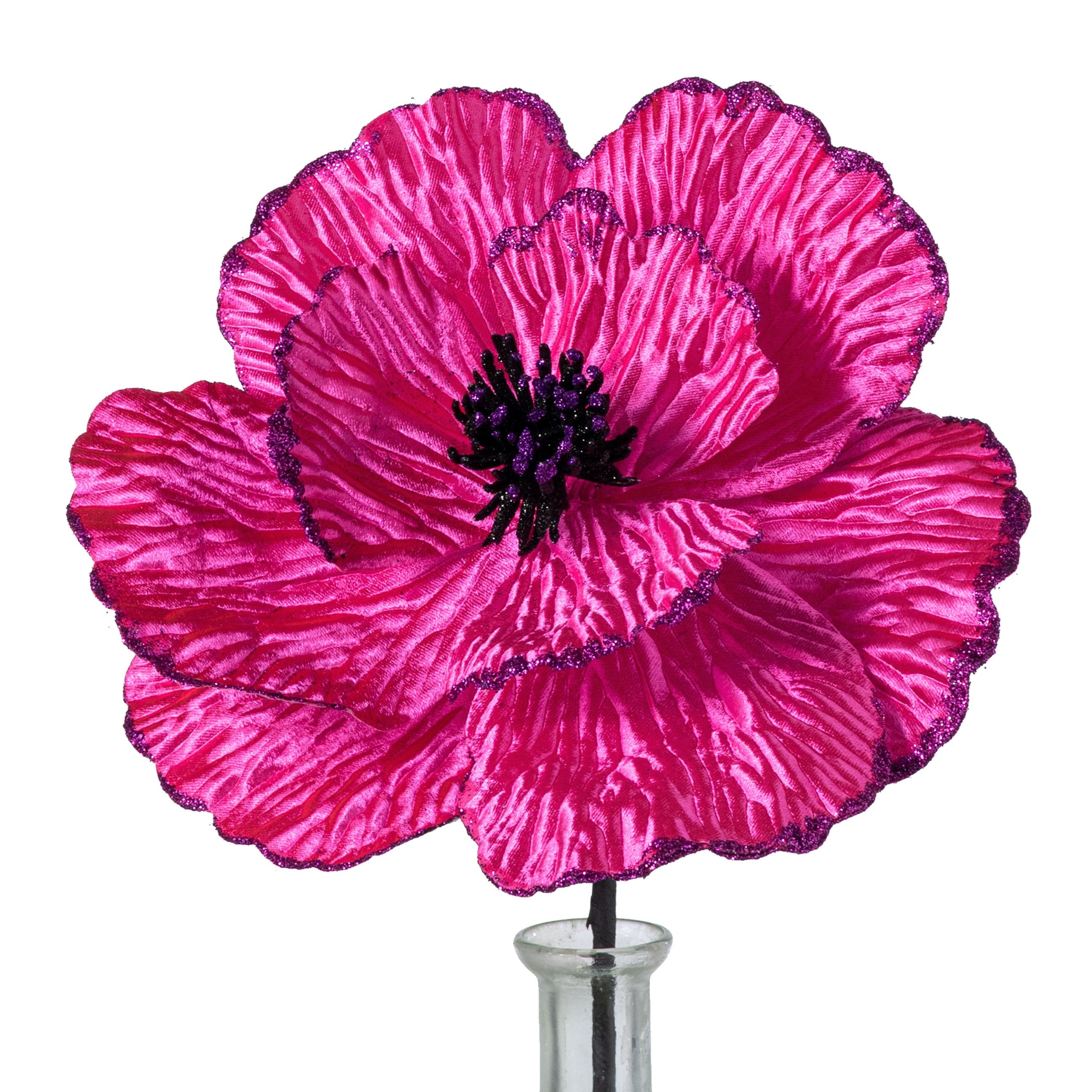 9" x 11" Fantasy Flower Pick: Hot Pink & Purple Item Number: 57222HTPK