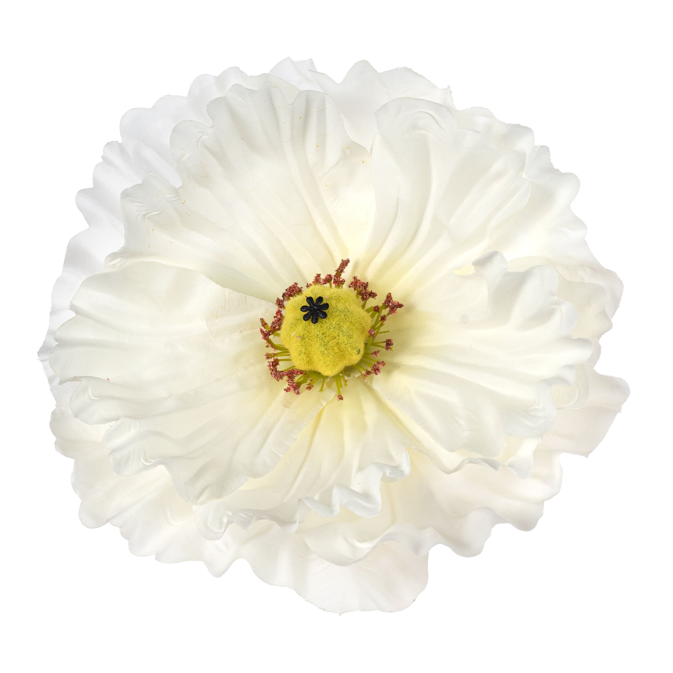 11" Oversized Poppy Head: Cream Item Number: 64064CM