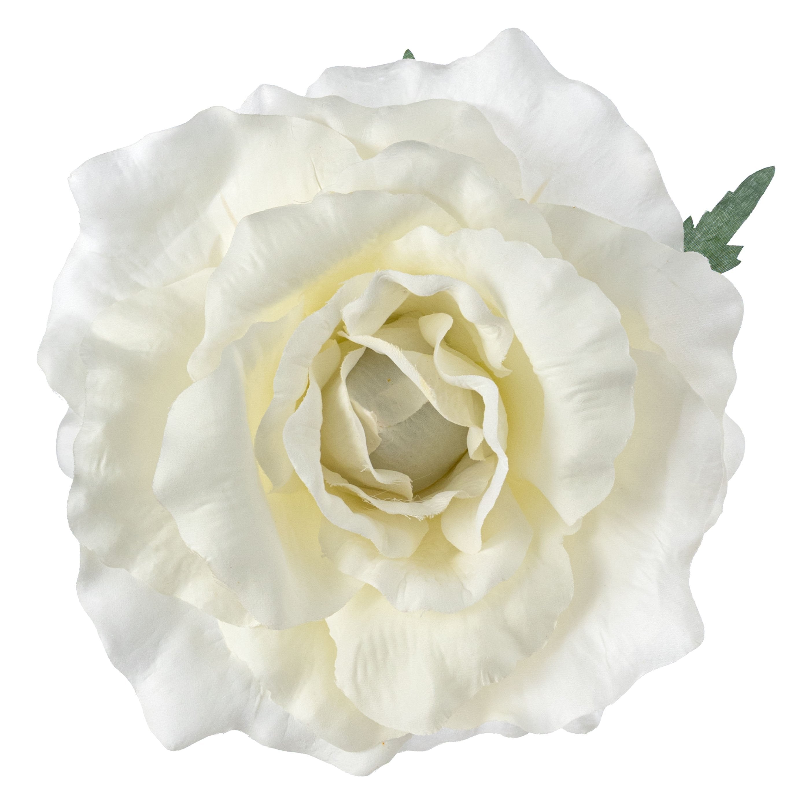 11" Oversized Rose Head: Cream Item Number: 64063CM