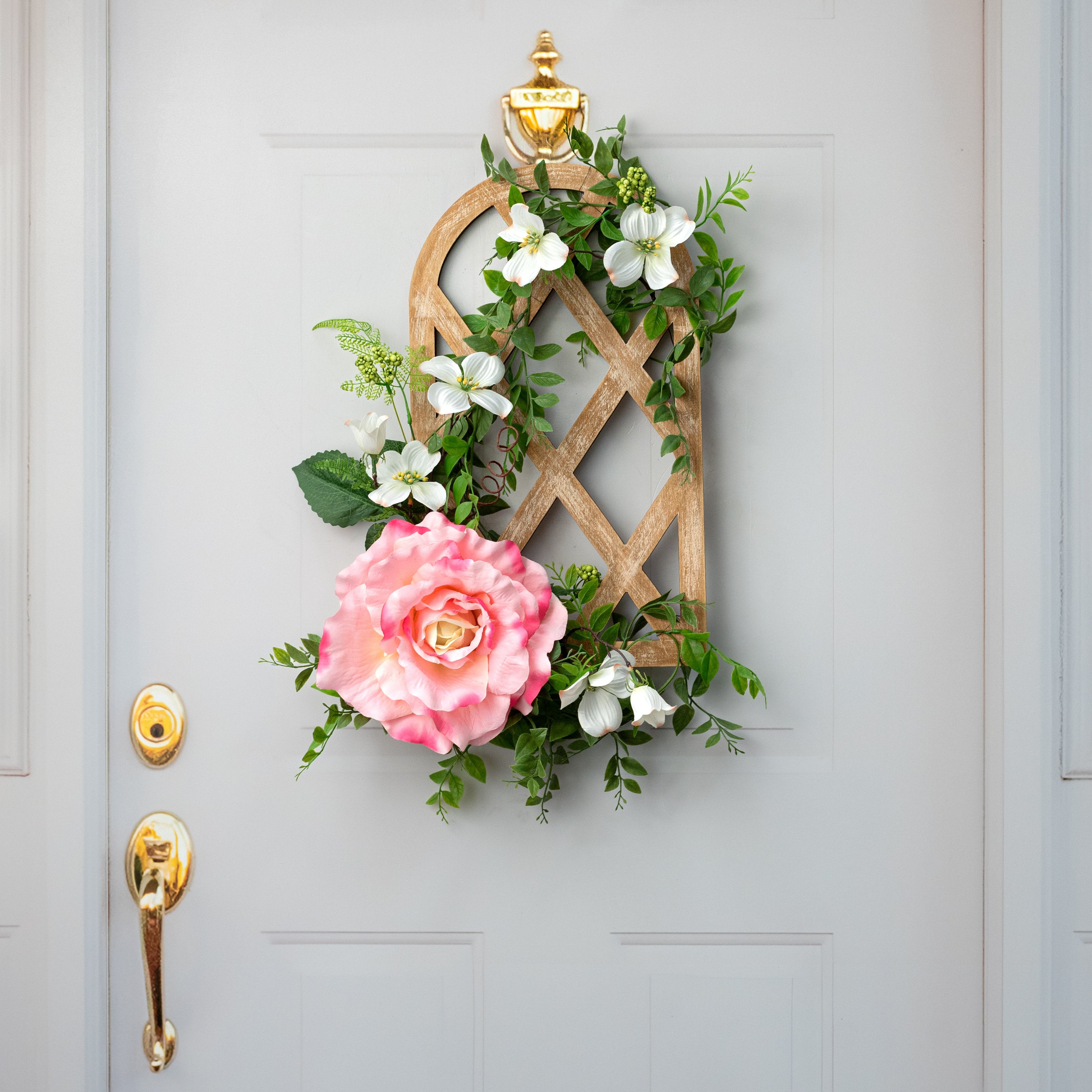 11" Oversized Rose Head: Pink Lifestyle Photo