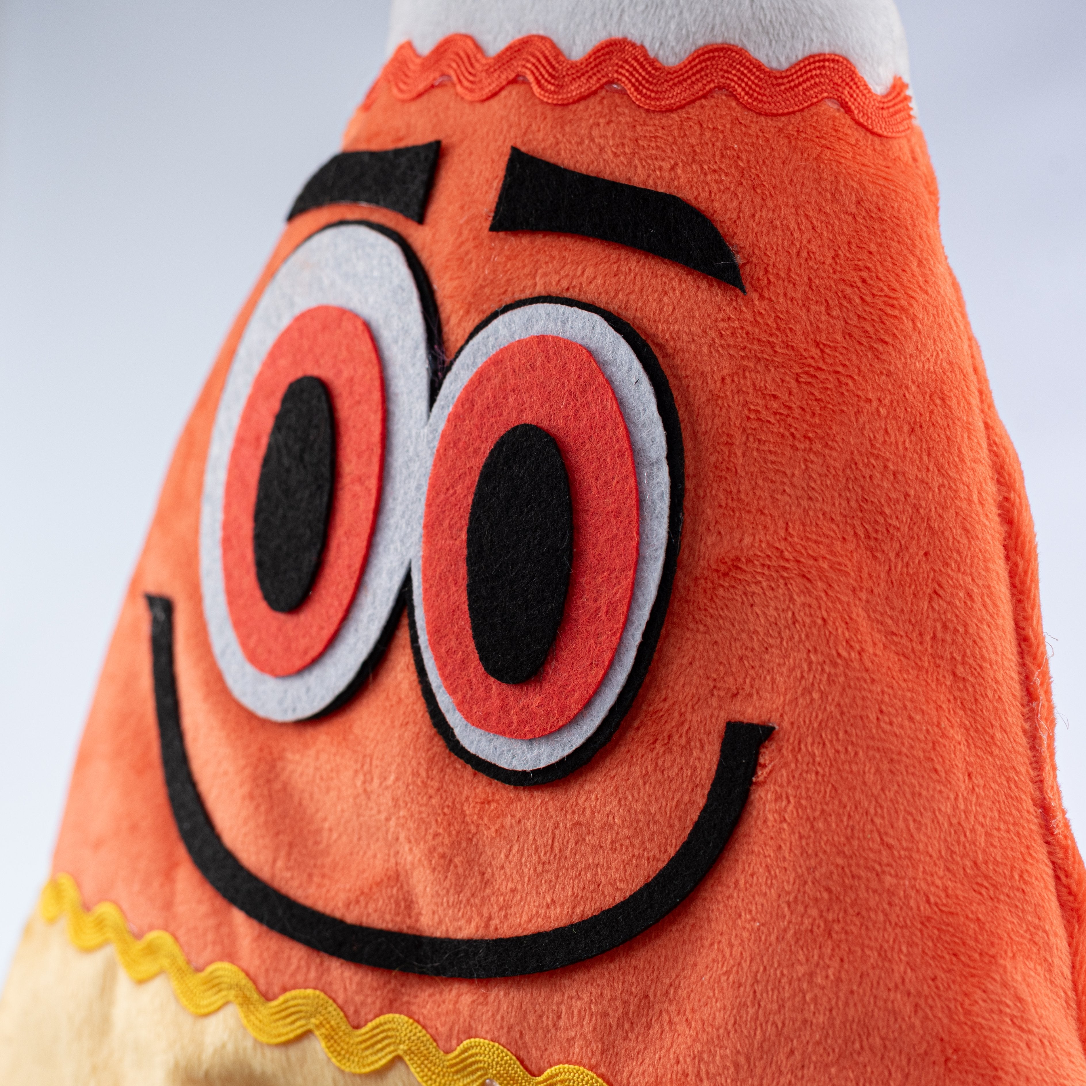 11" Plush Candy Corn Wreath Enhancement detail photo 3