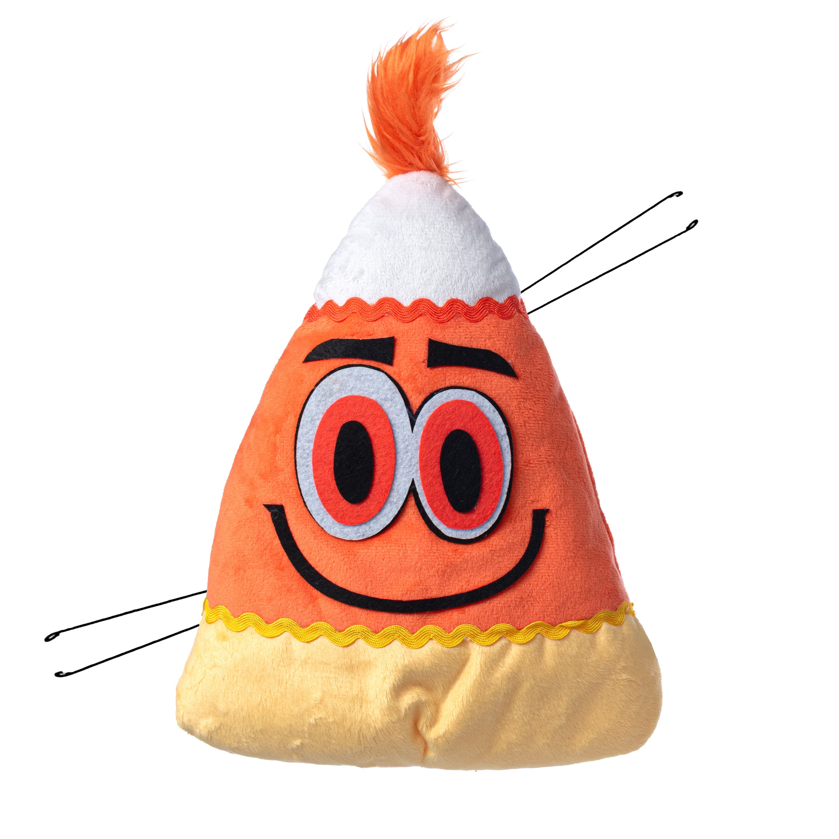 11" Plush Candy Corn Wreath Enhancement Item Number: HA203975