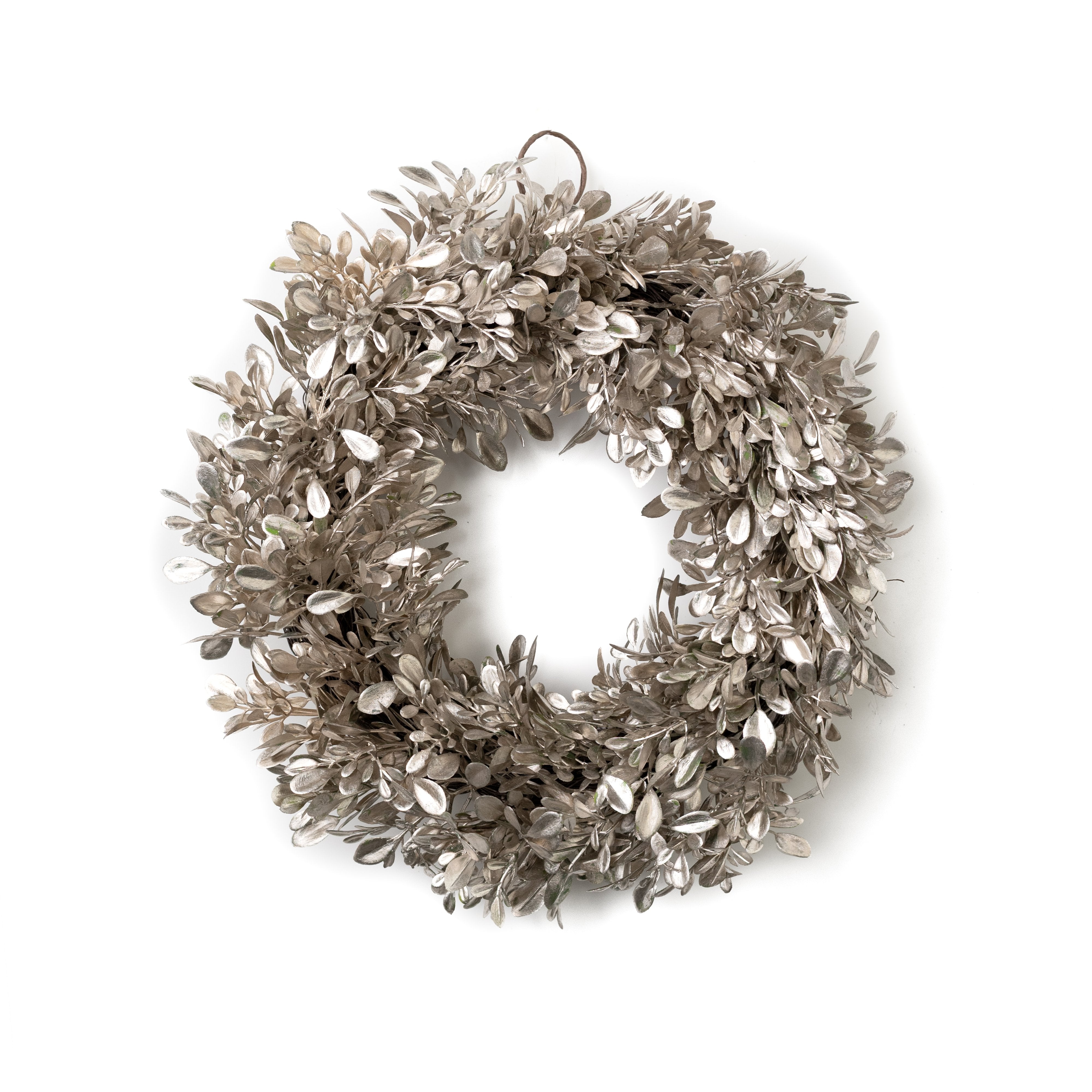 12" Boxwood Cabinet Wreath: Champagne Item Number: 31791