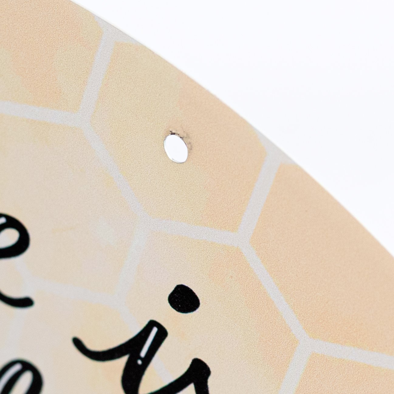 12" Round Metal Sign: Honey at Home detail photo 3