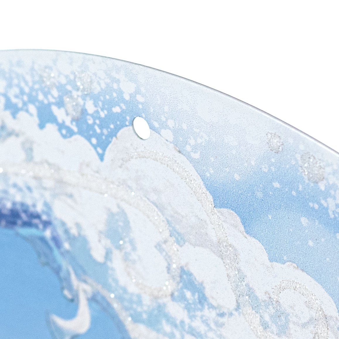 12" Round Metal Sign: Jack Frost Welcome detail photo 3