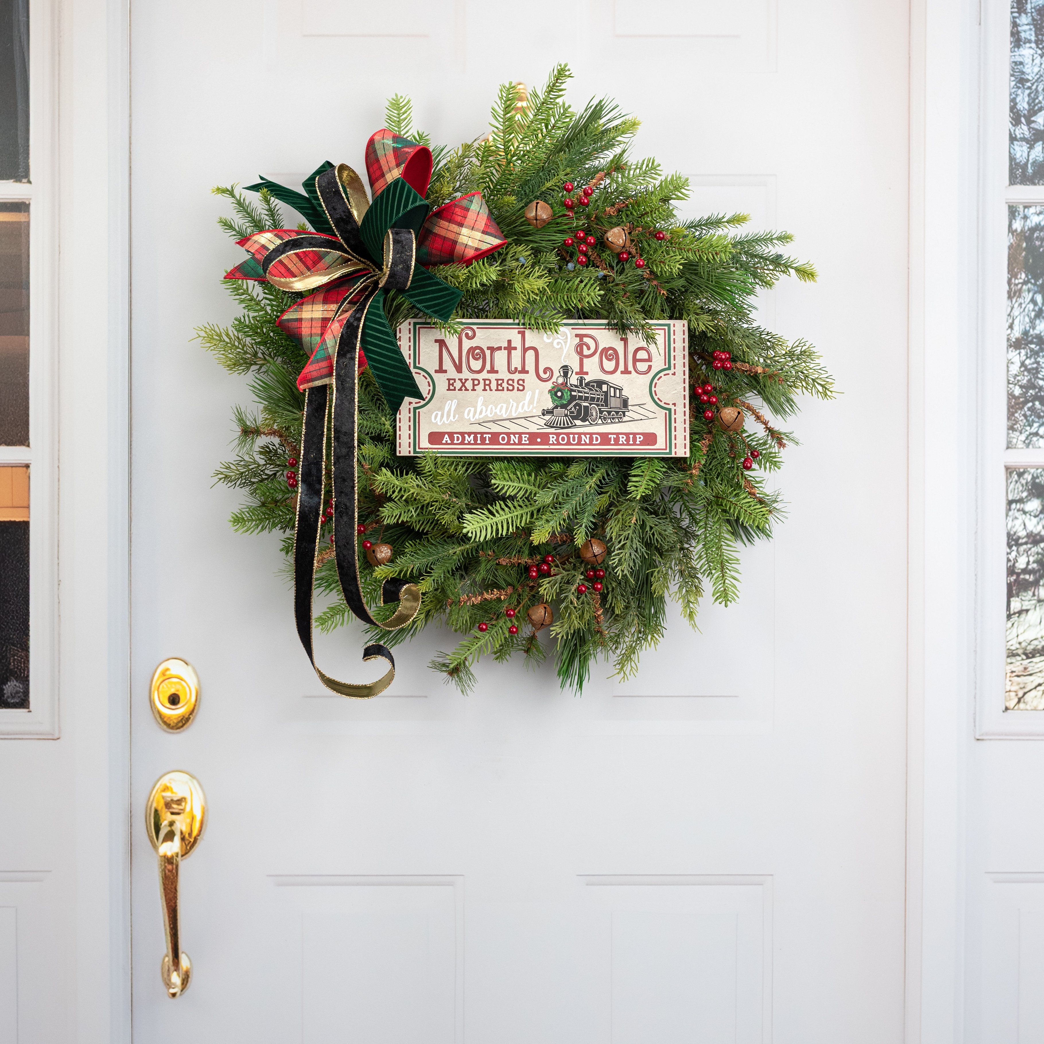 12" Wooden Sign: North Pole Ticket detail photo 4