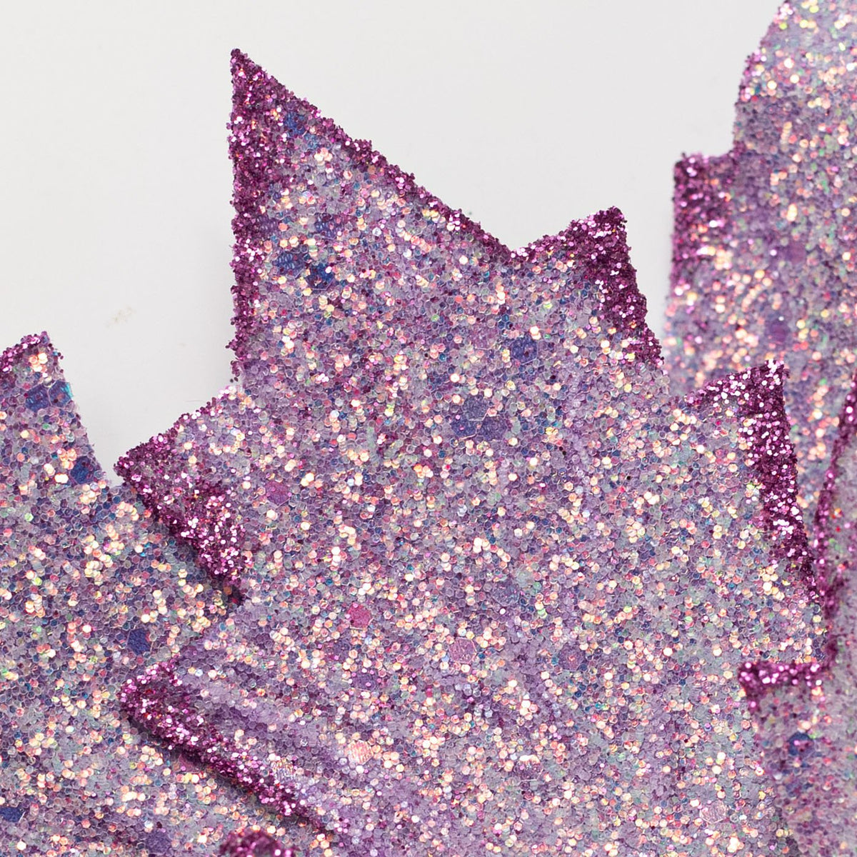 13" x 19" Iridescent Glittered Poinsettia Stem: Lavender Lifestyle Photo