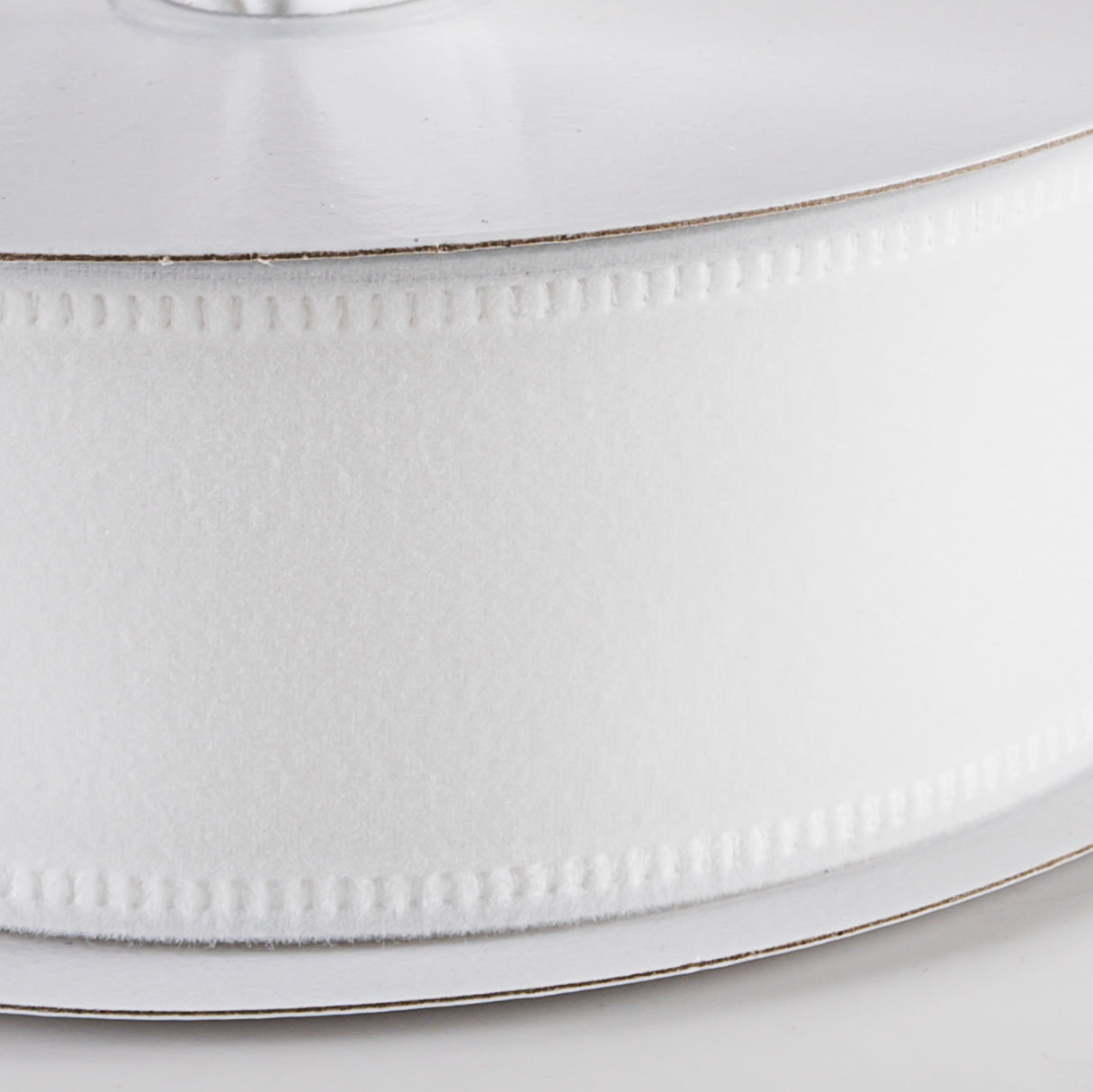 1.5" Value Velvet Ribbon: White (10 Yards)