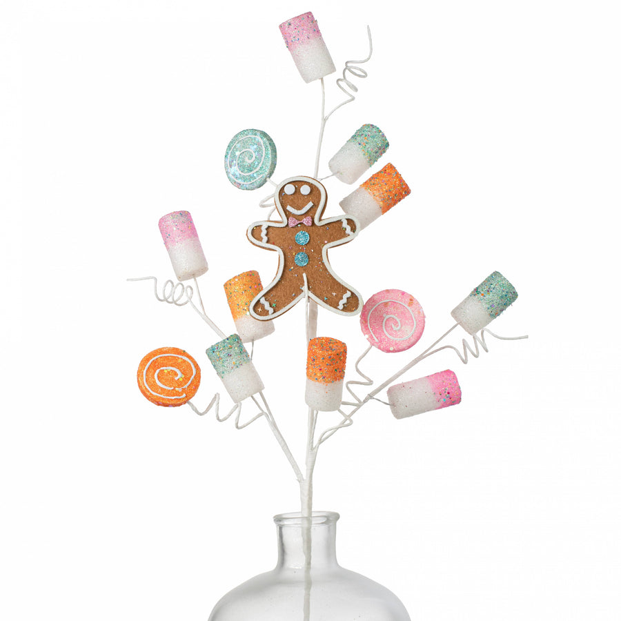 31" Marshmallows & Gingerbread Man Spray