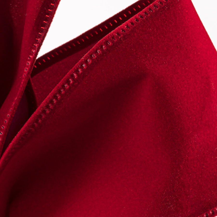 2.5" Value Velvet Ribbon: Dark Red (10 Yards)