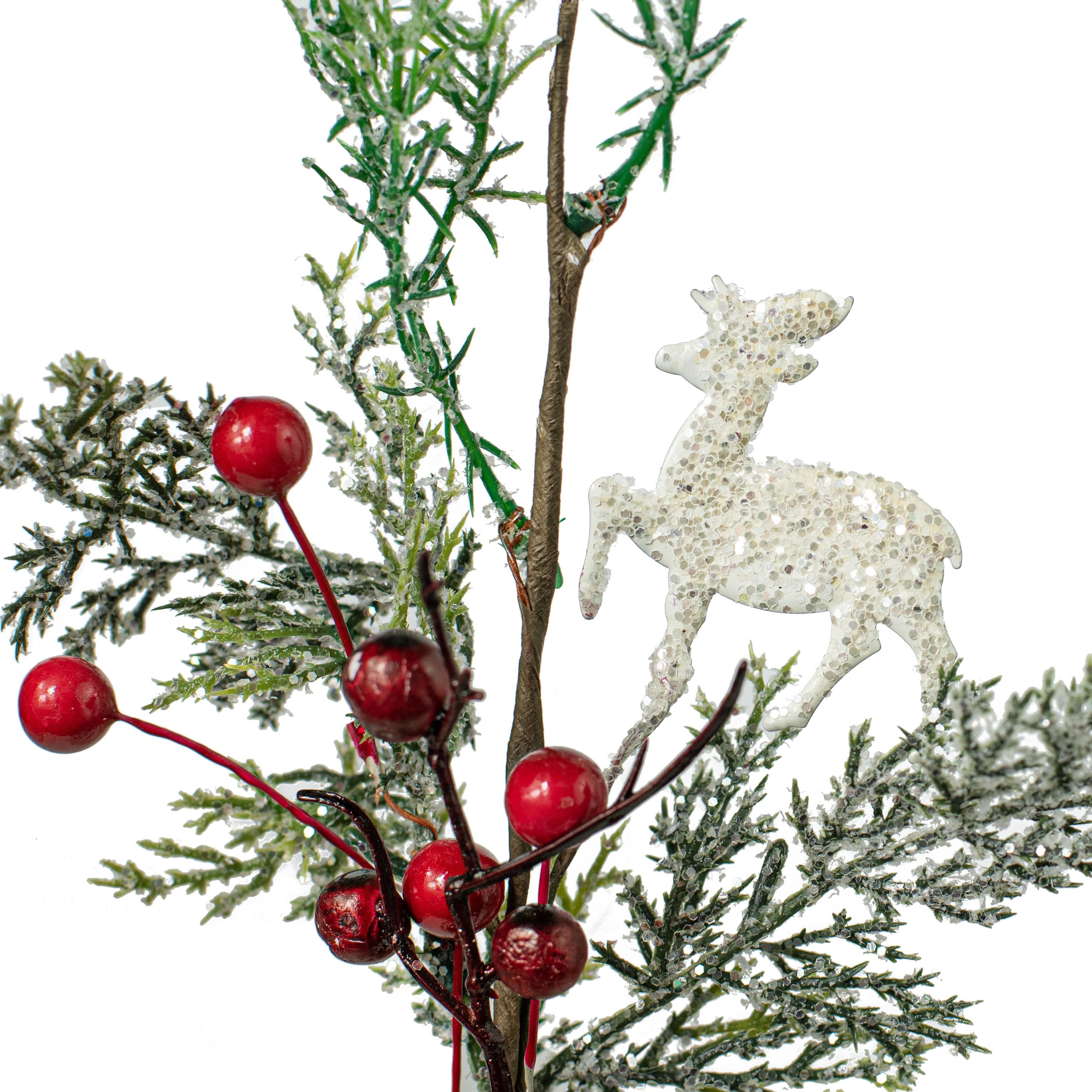 14" Cedar Berry Reindeer Pick Lifestyle Photo