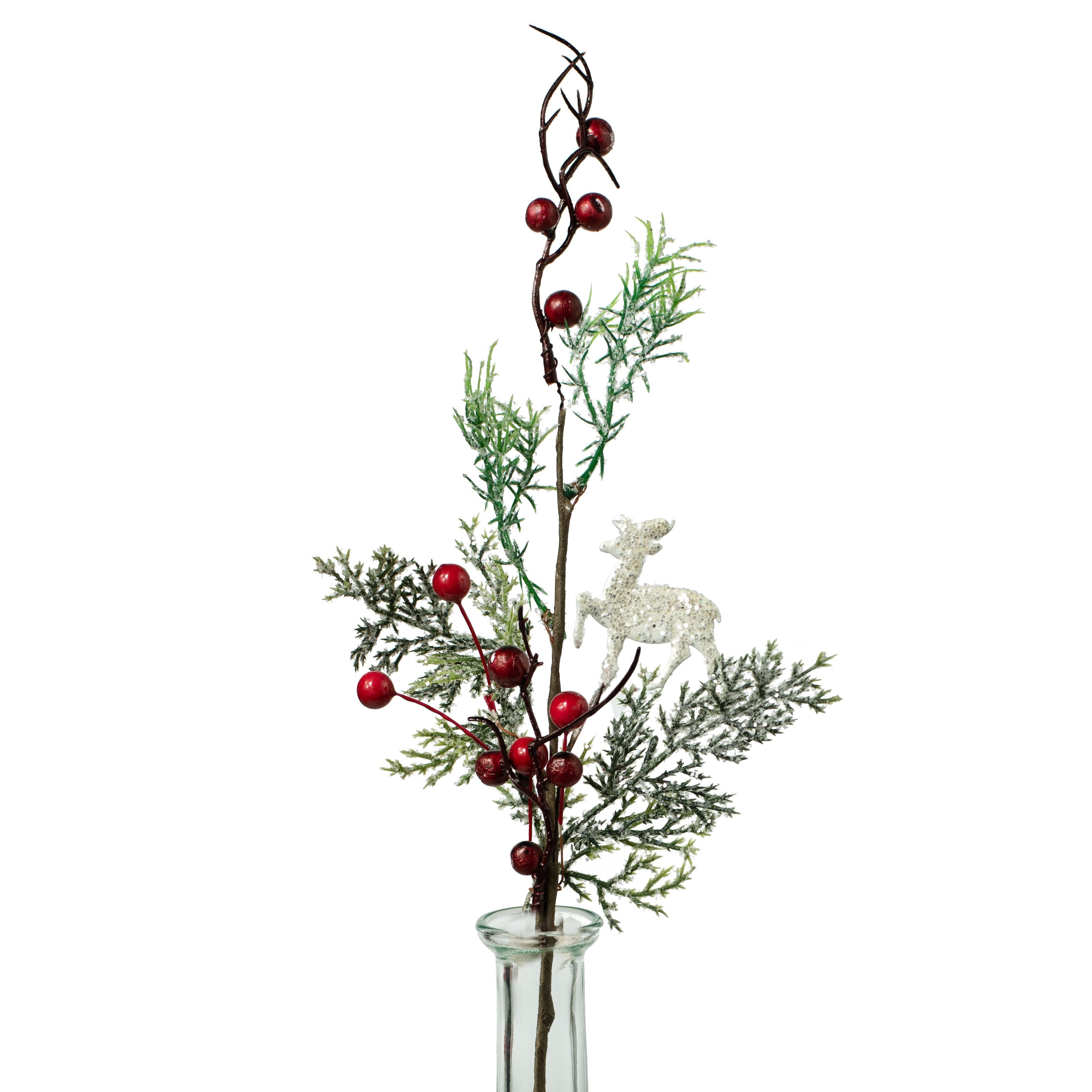 14" Cedar Berry Reindeer Pick Item Number: ISB73583