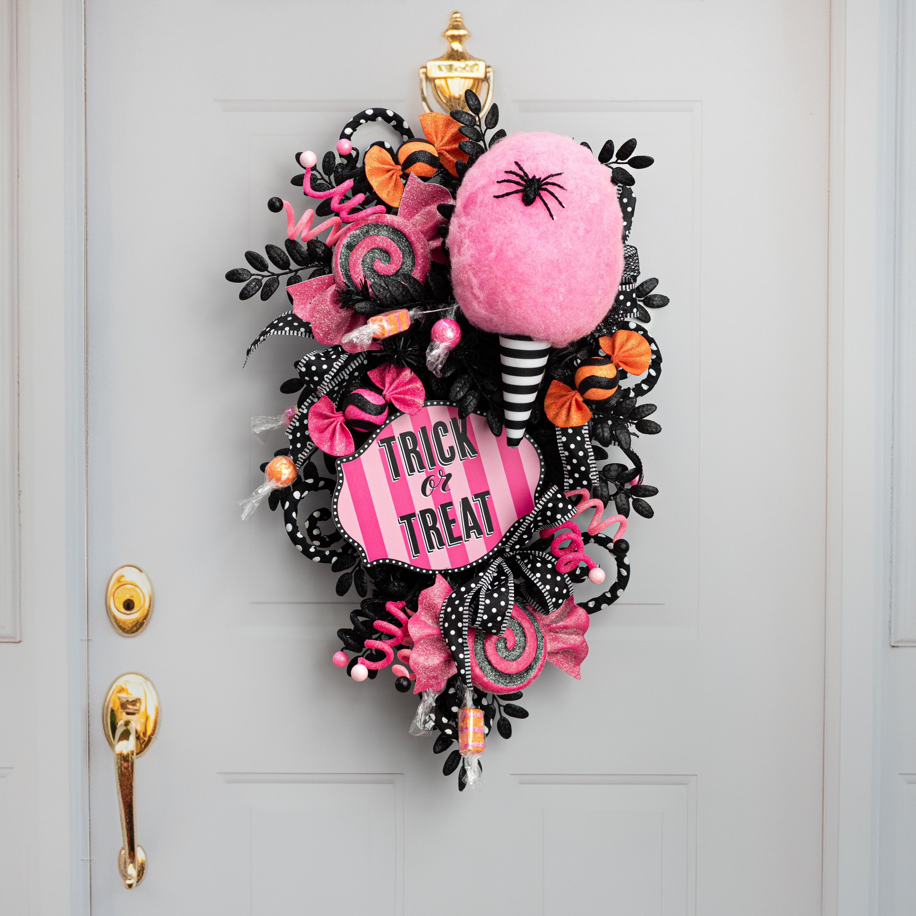 7" x 14" Cotton Candy Ornament: Black & White detail photo 5