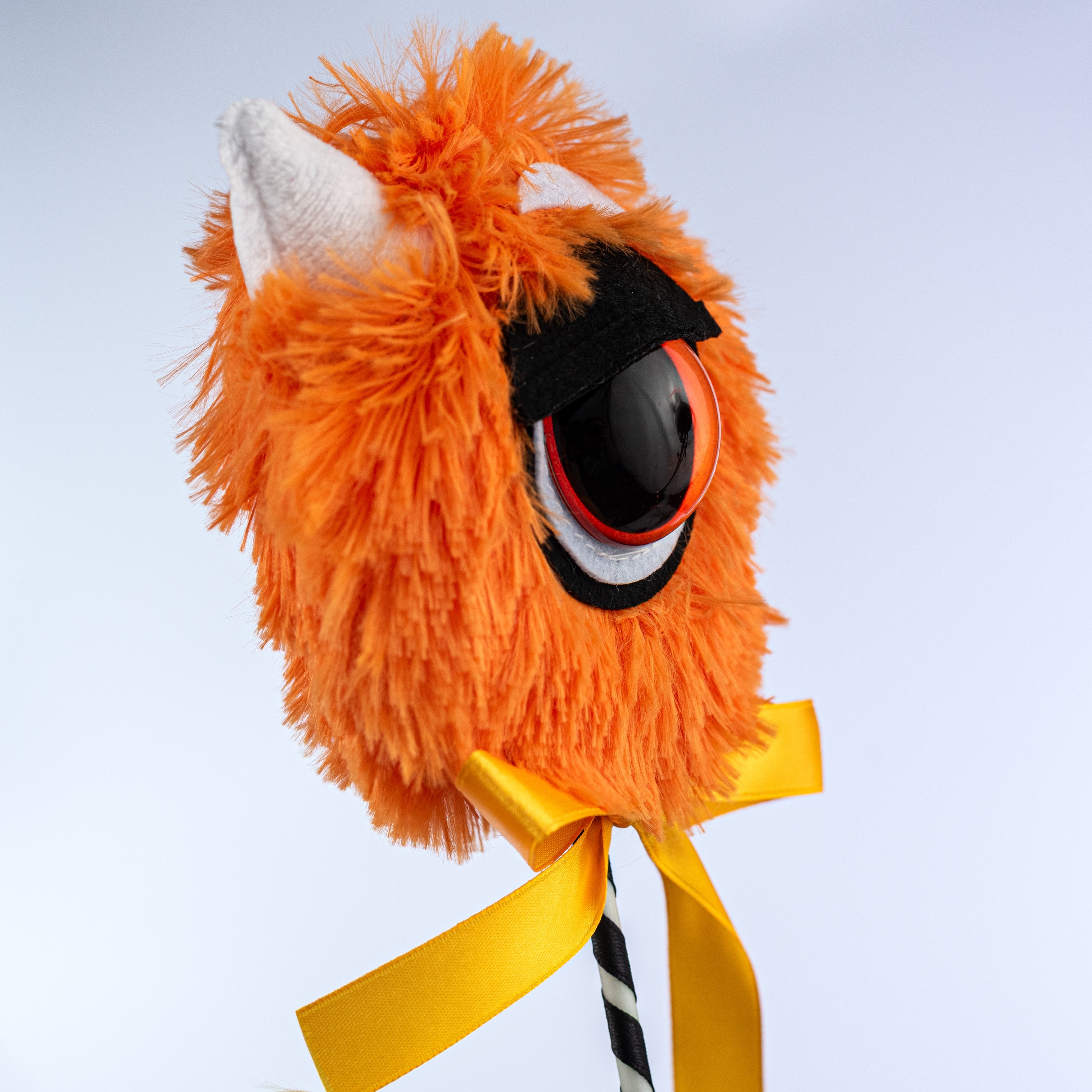 5" x 14" Furry Candy Corn Halloween Monster Pick detail photo 5