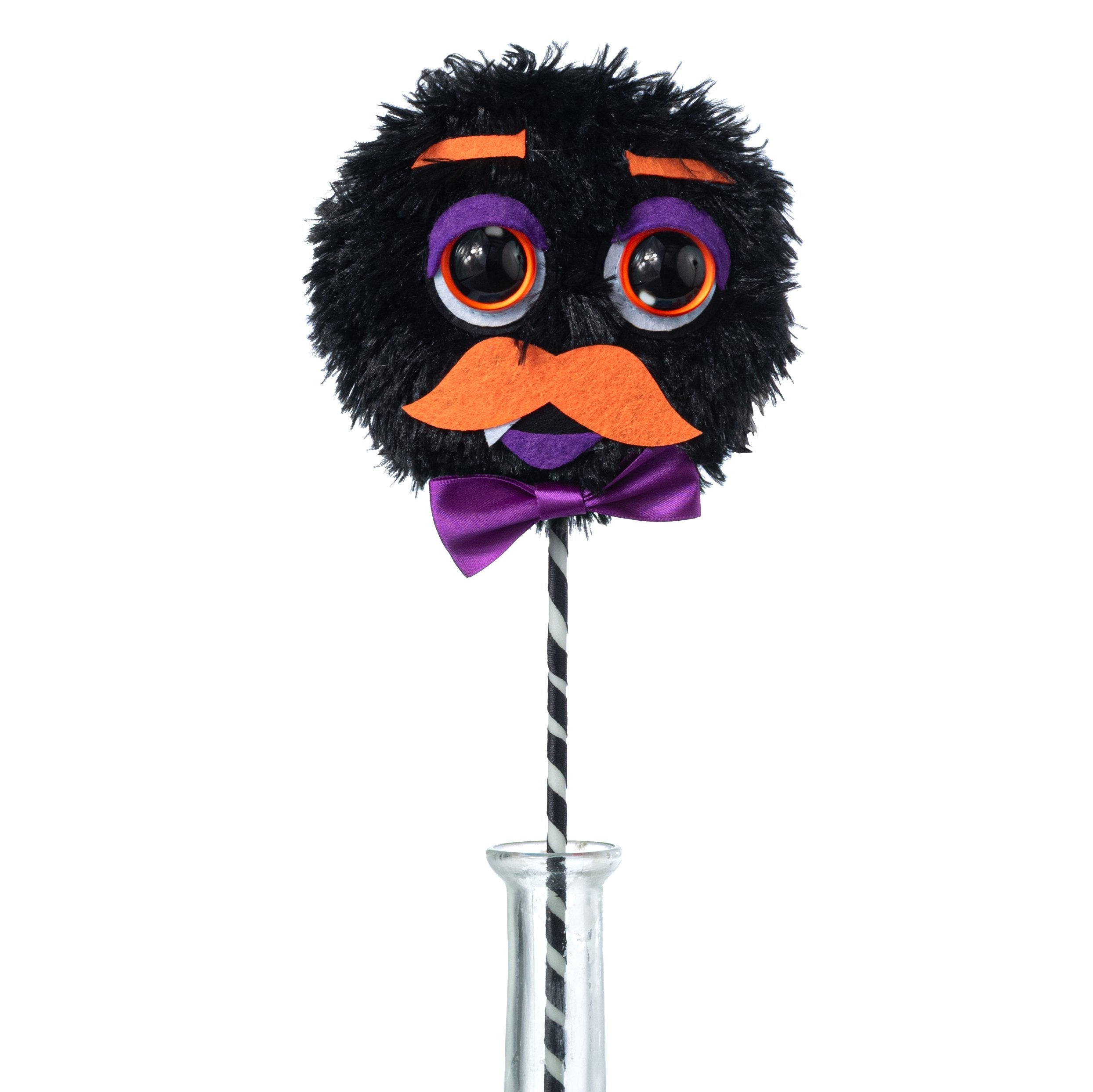 5" x 14" Plush Bow-Tie Halloween Monster Pick: Black Item Number: HH409568