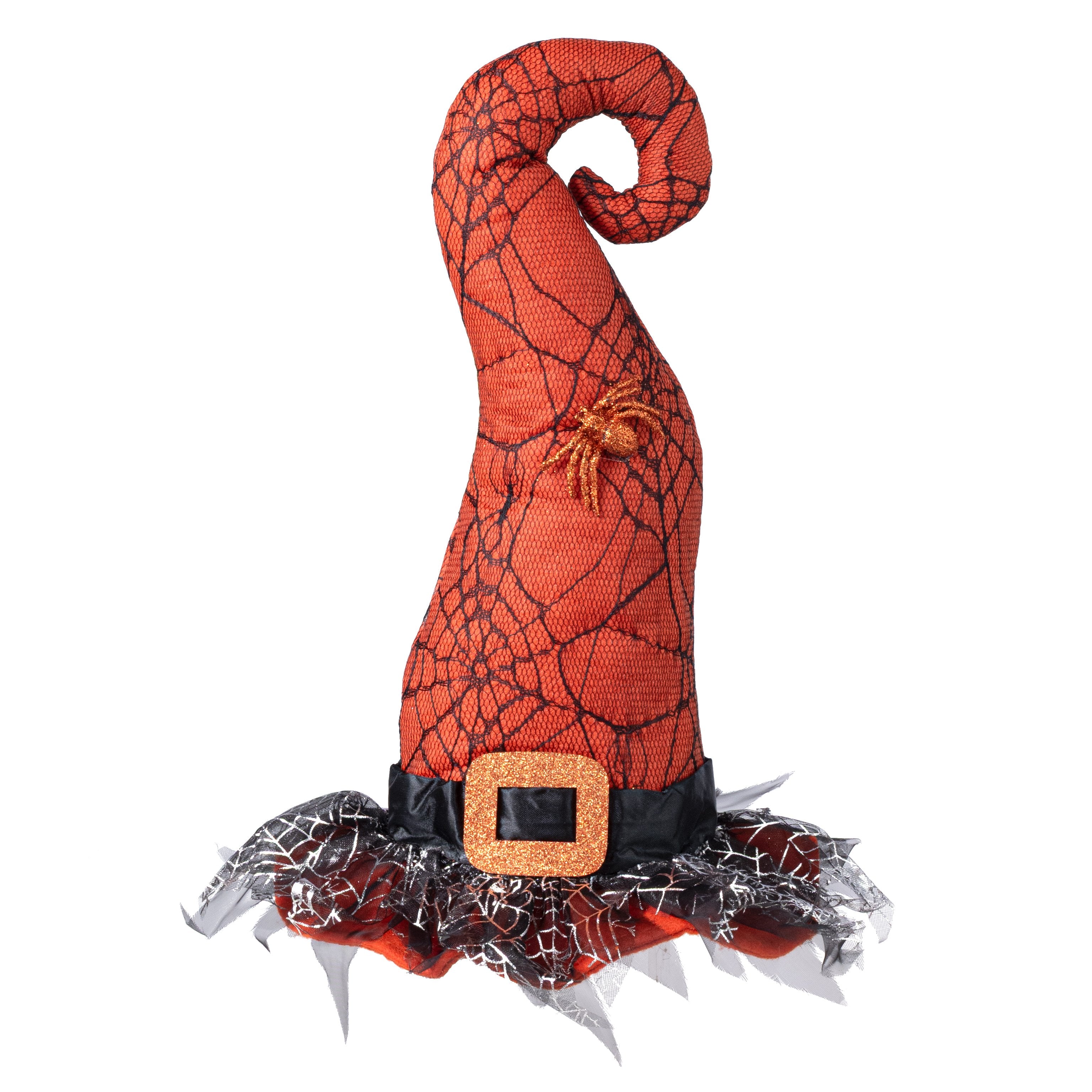 14" Spider Web Witch Hat Decor: Orange Item Number: HH756720